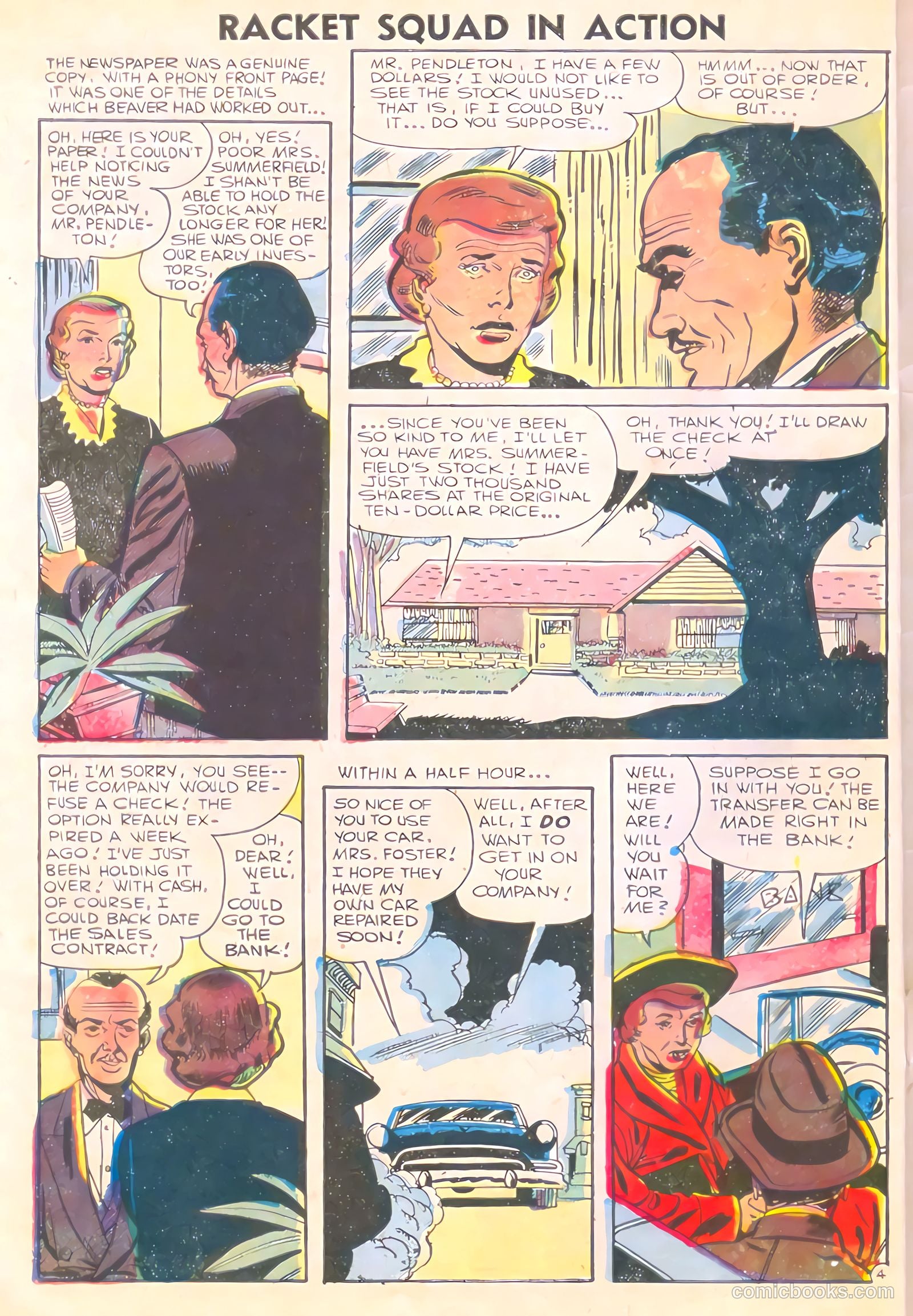Racket Squad in Action #23 (1956) — page 30 of 36