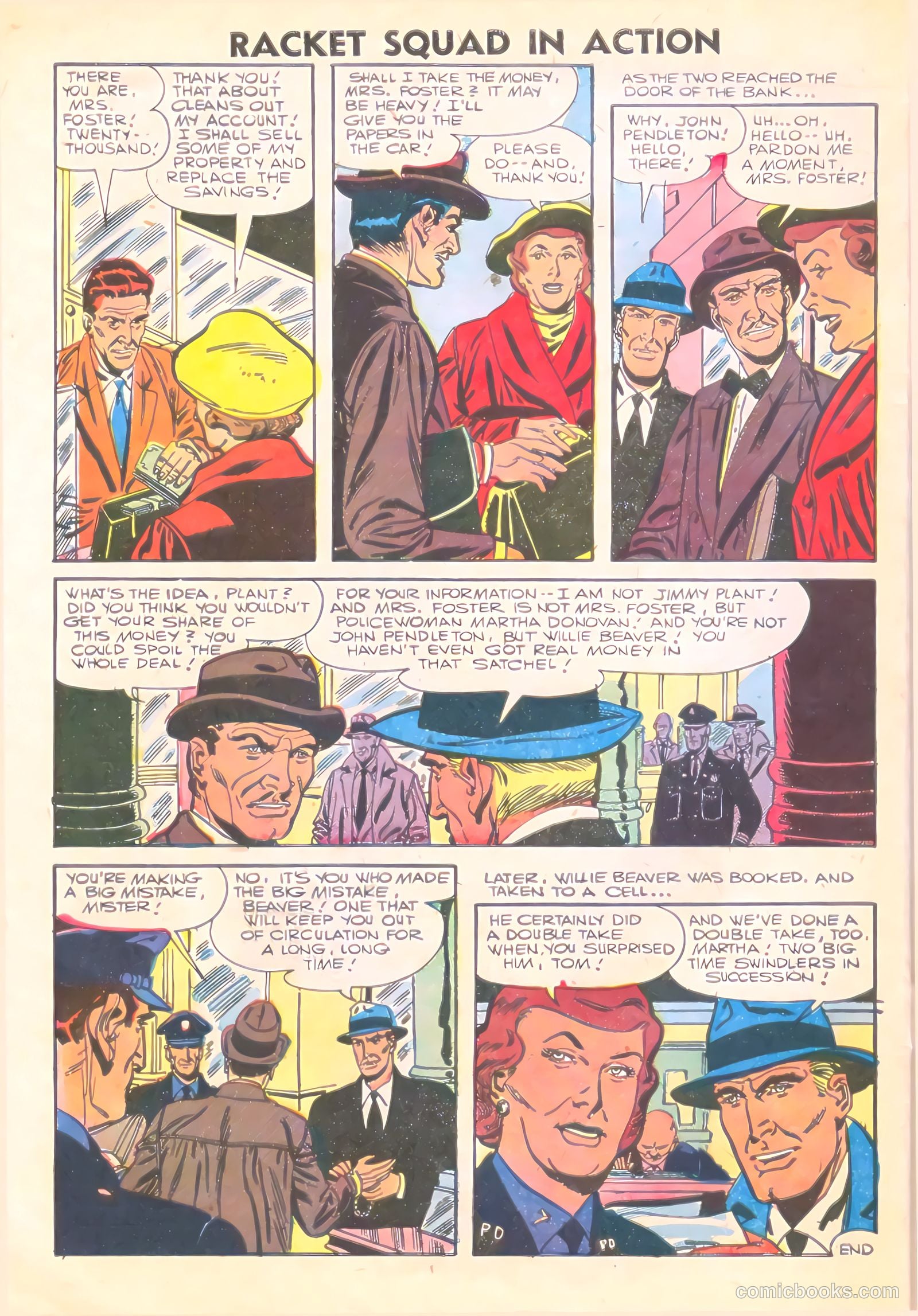 Racket Squad in Action #23 (1956) — page 32 of 36