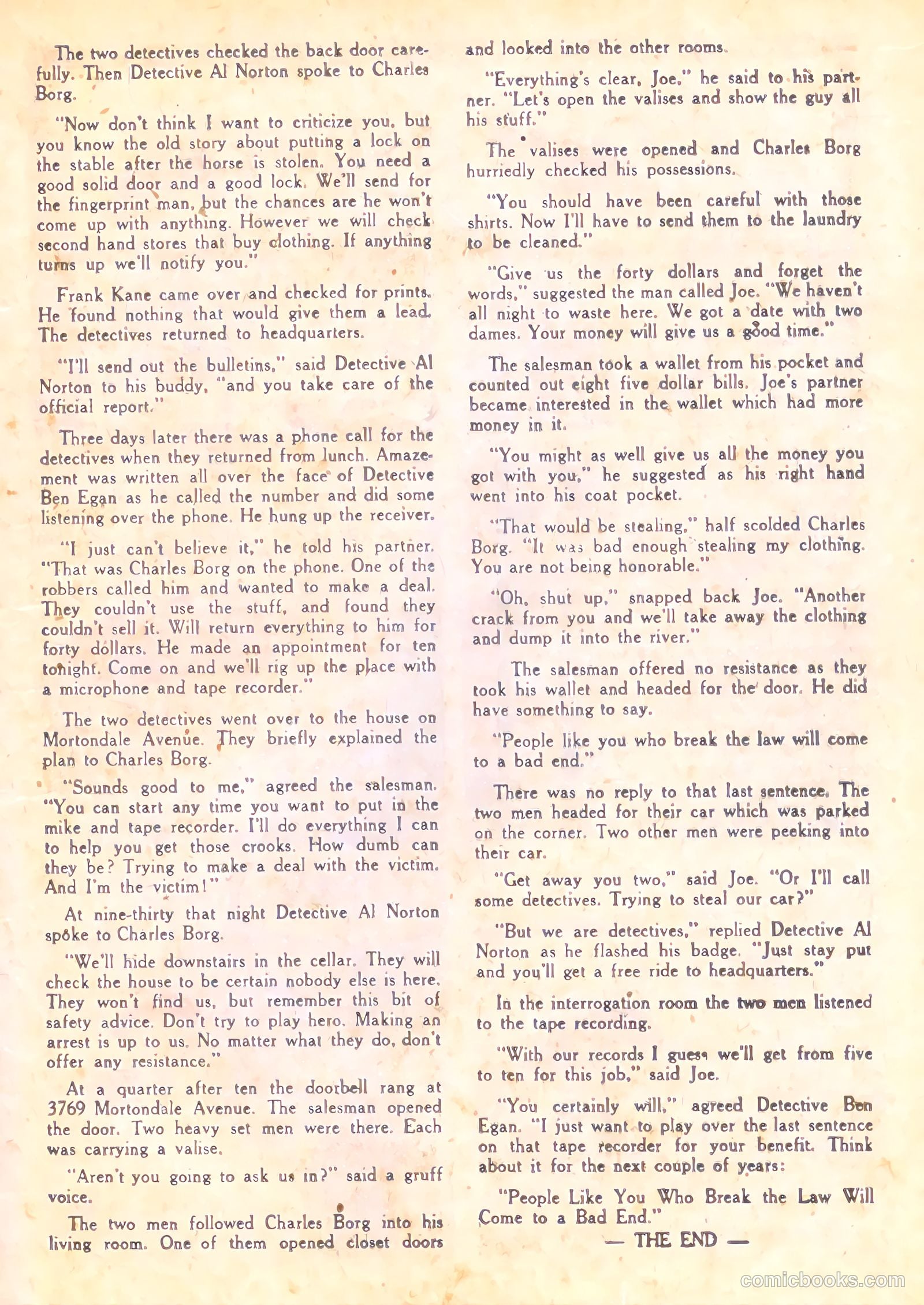 Racket Squad in Action #24 (1957) — page 17 of 36