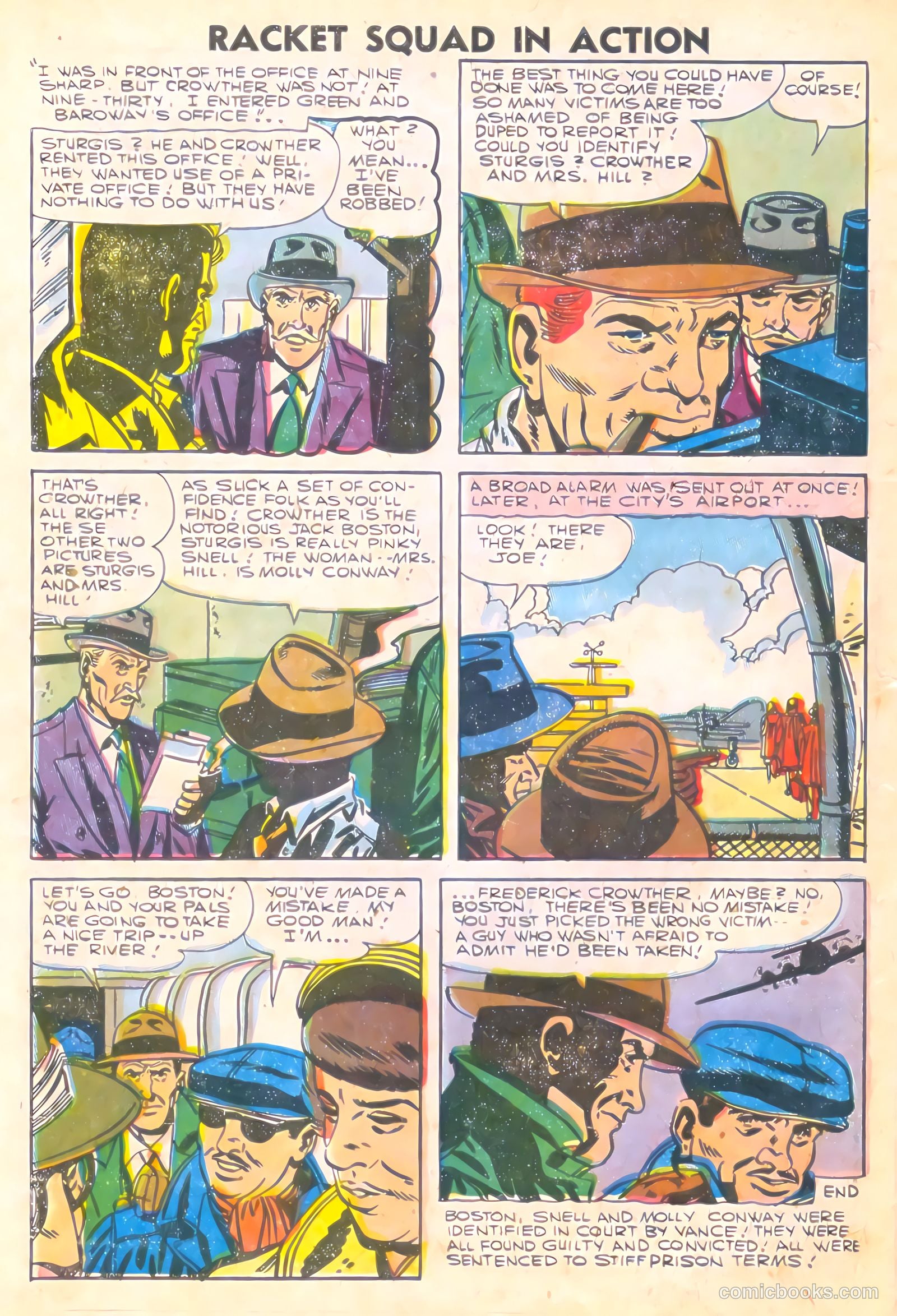 Racket Squad in Action #24 (1957) — page 32 of 36