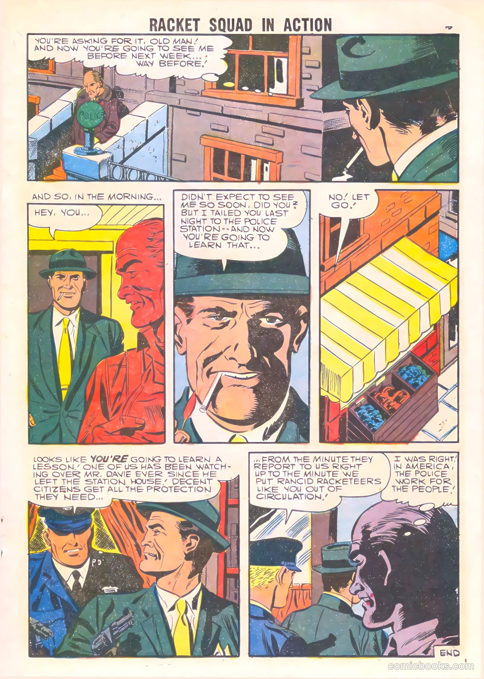 Racket Squad in Action #25 (1957) — page 17 of 36