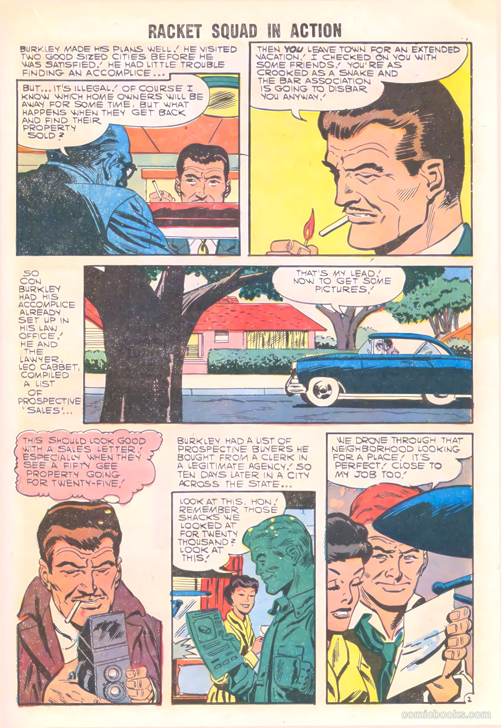 Racket Squad in Action #25 (1957) — page 21 of 36