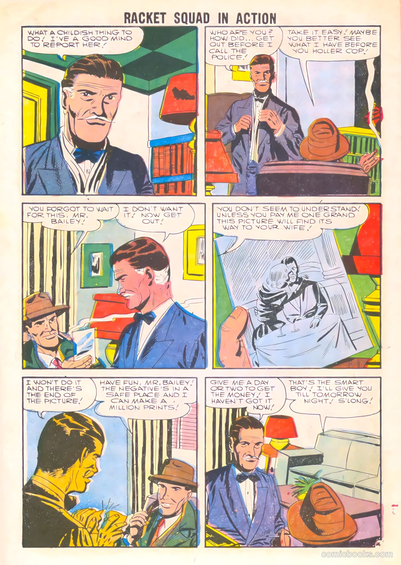 Racket Squad in Action #25 (1957) — page 30 of 36