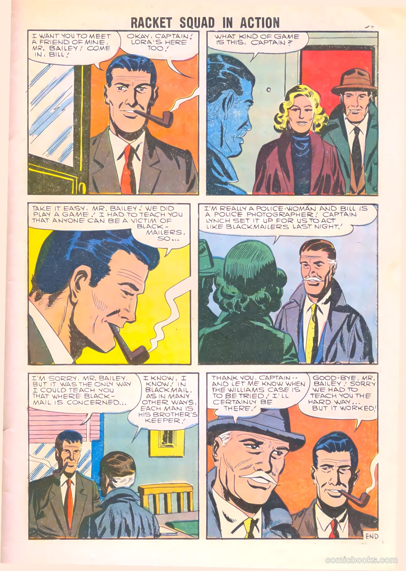 Racket Squad in Action #25 (1957) — page 33 of 36