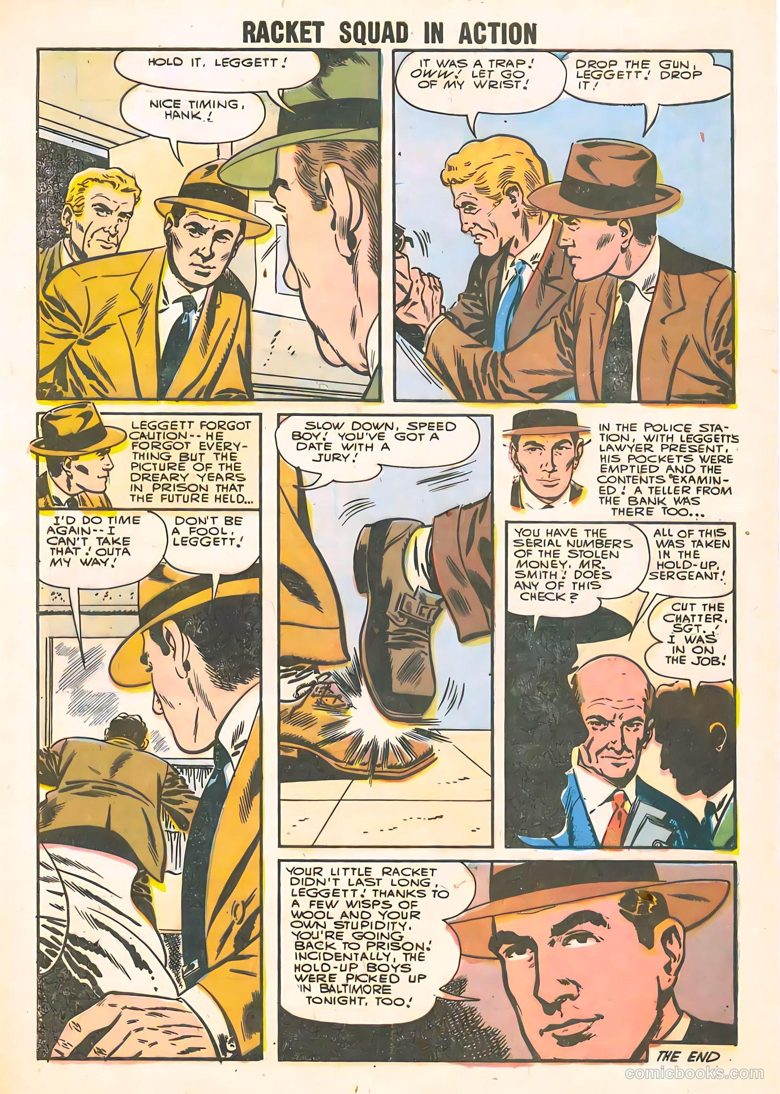 Racket Squad in Action #28 (1958) — page 32 of 36