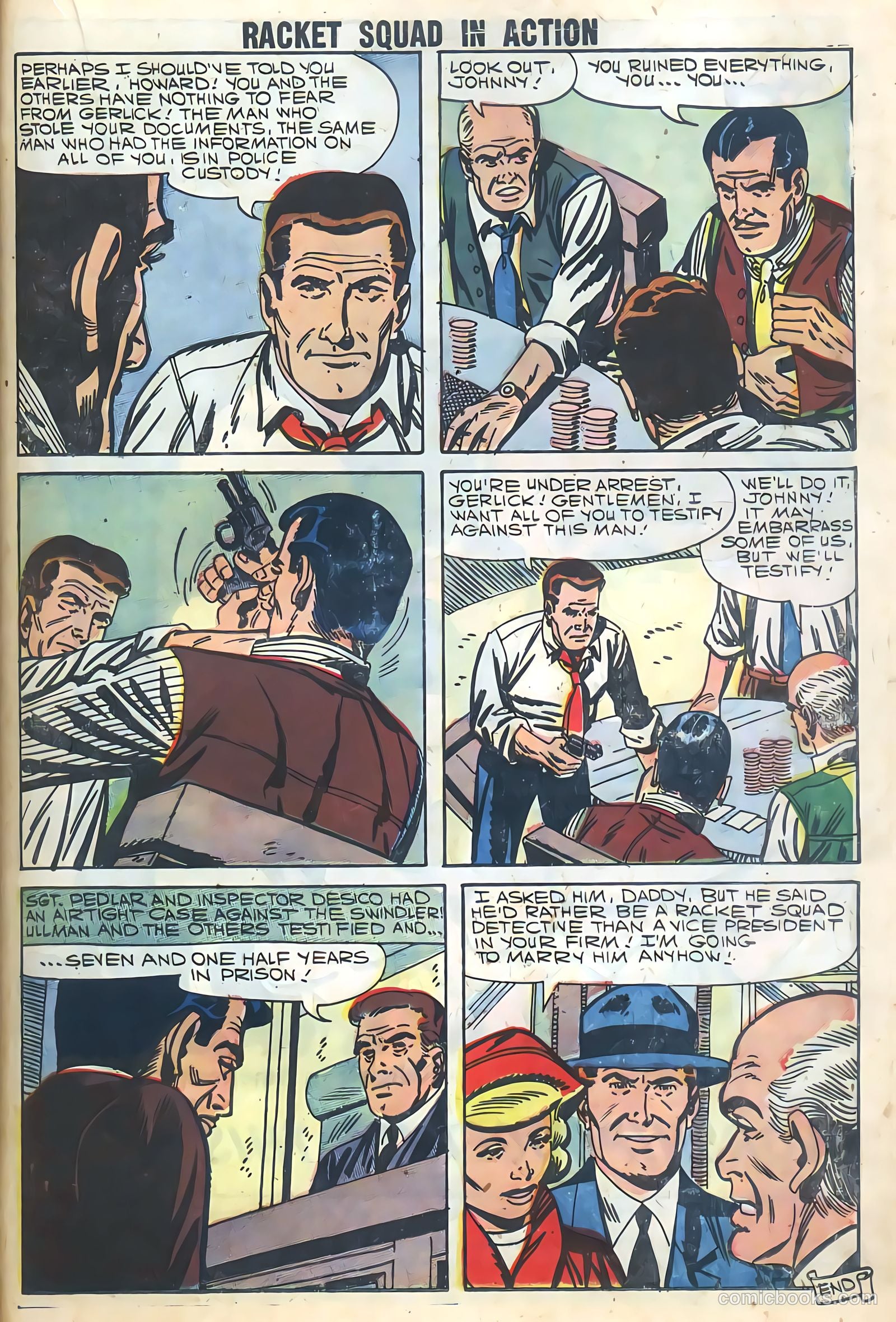 Racket Squad in Action #29 (1958) — page 35 of 68