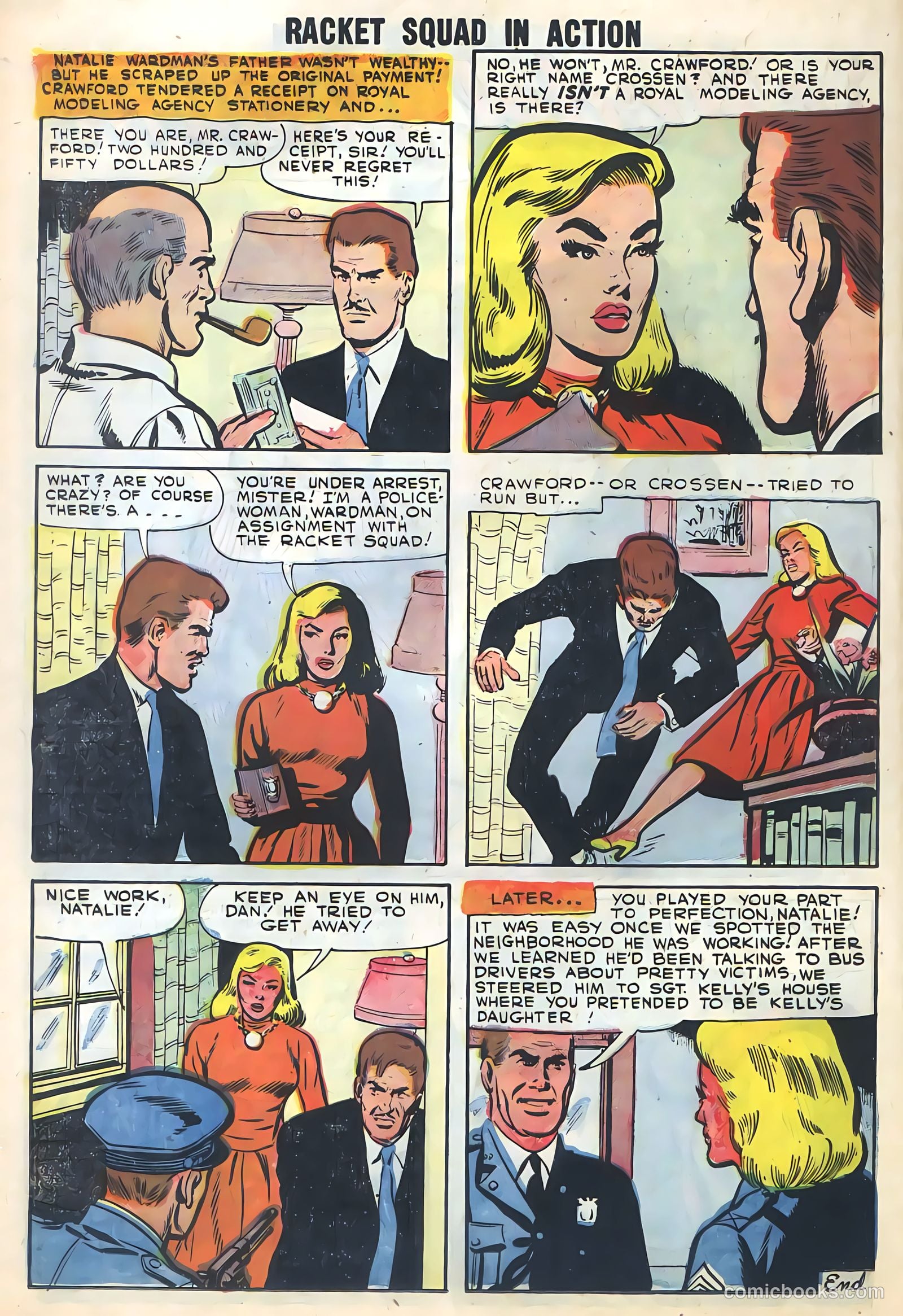 Racket Squad in Action #29 (1958) — page 50 of 68
