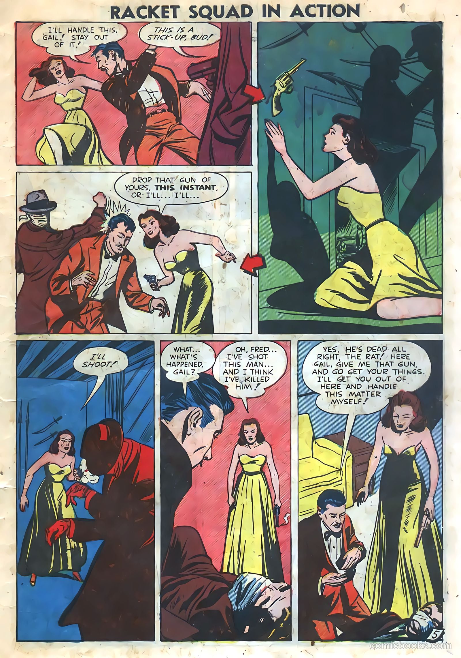 Racket Squad in Action #3 (1952) — page 7 of 36