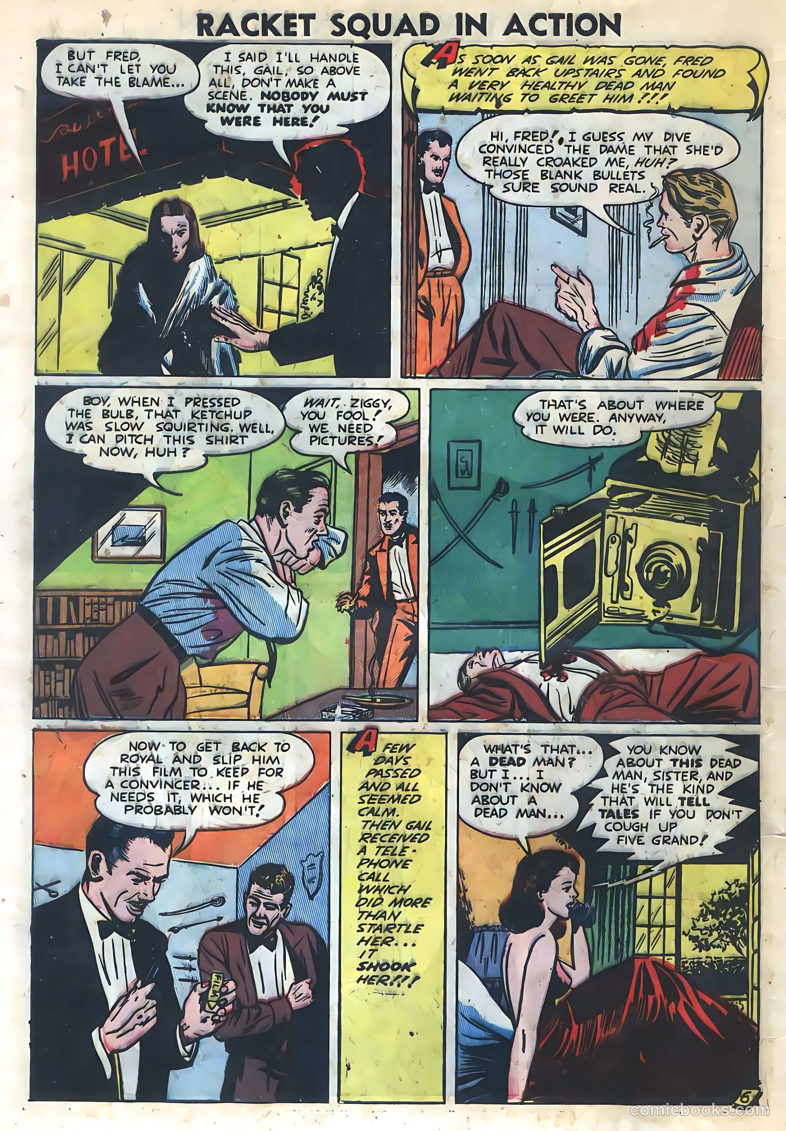 Racket Squad in Action #3 (1952) — page 8 of 36