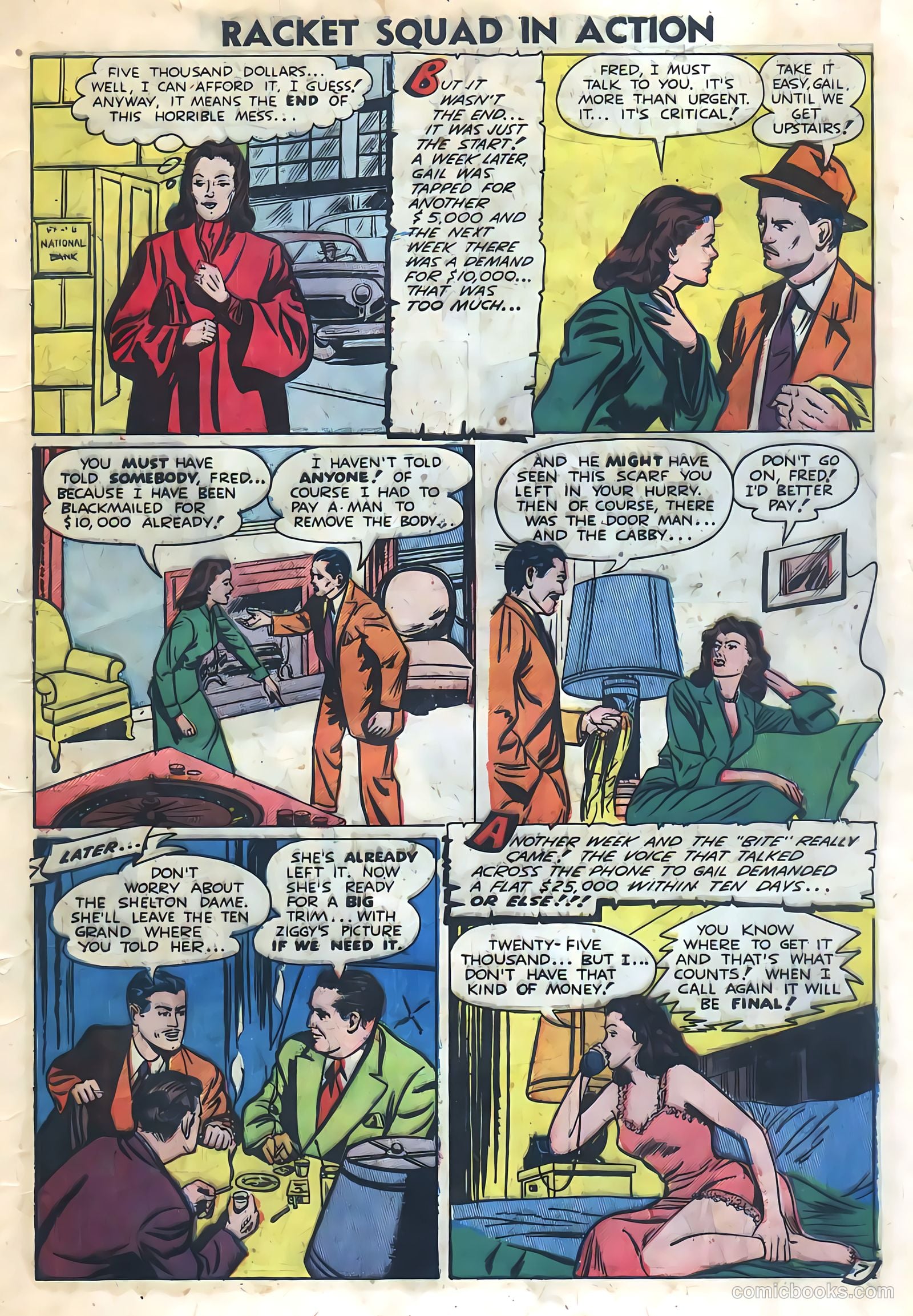 Racket Squad in Action #3 (1952) — page 9 of 36