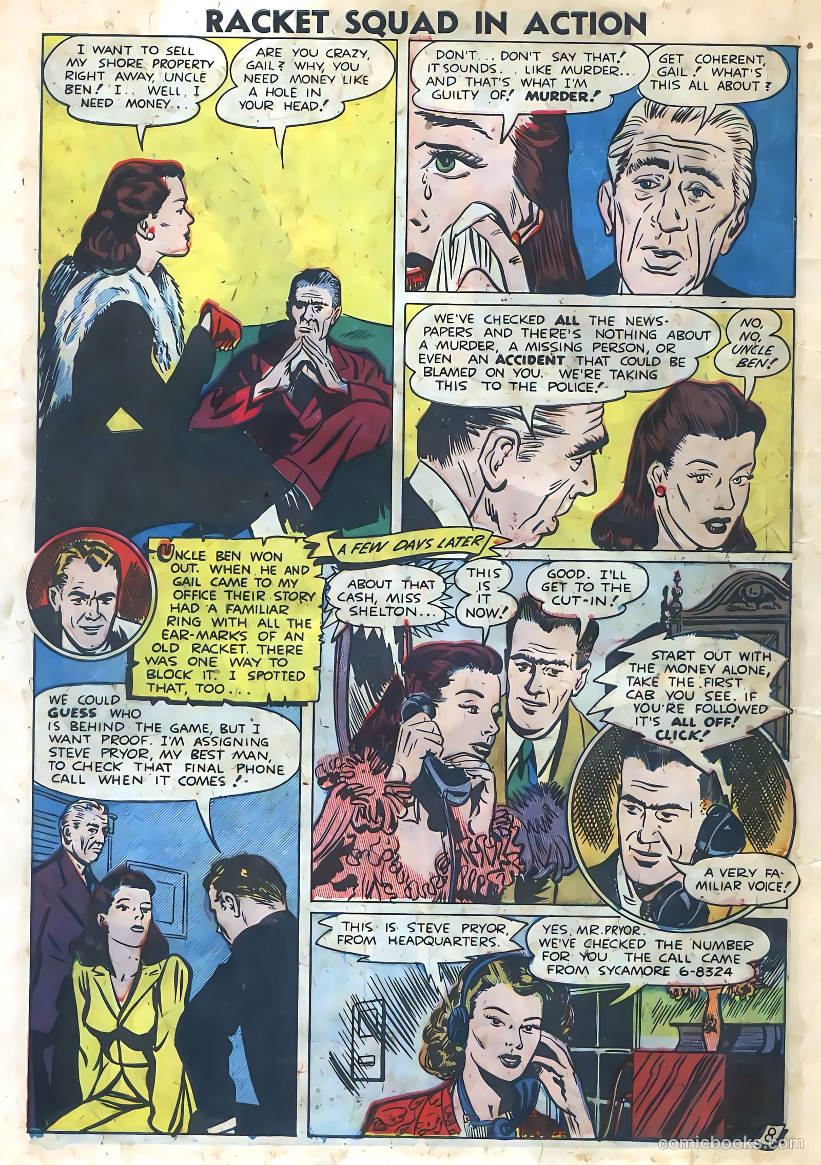 Racket Squad in Action #3 (1952) — page 10 of 36