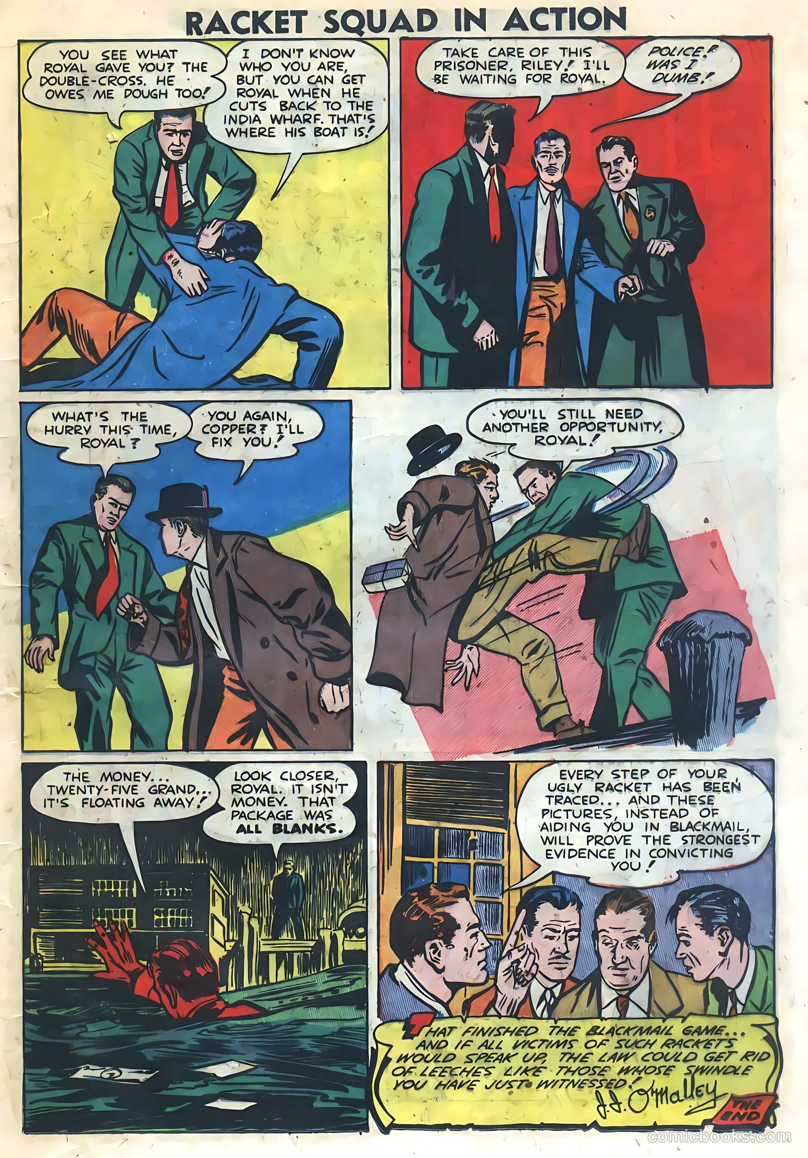 Racket Squad in Action #3 (1952) — page 13 of 36