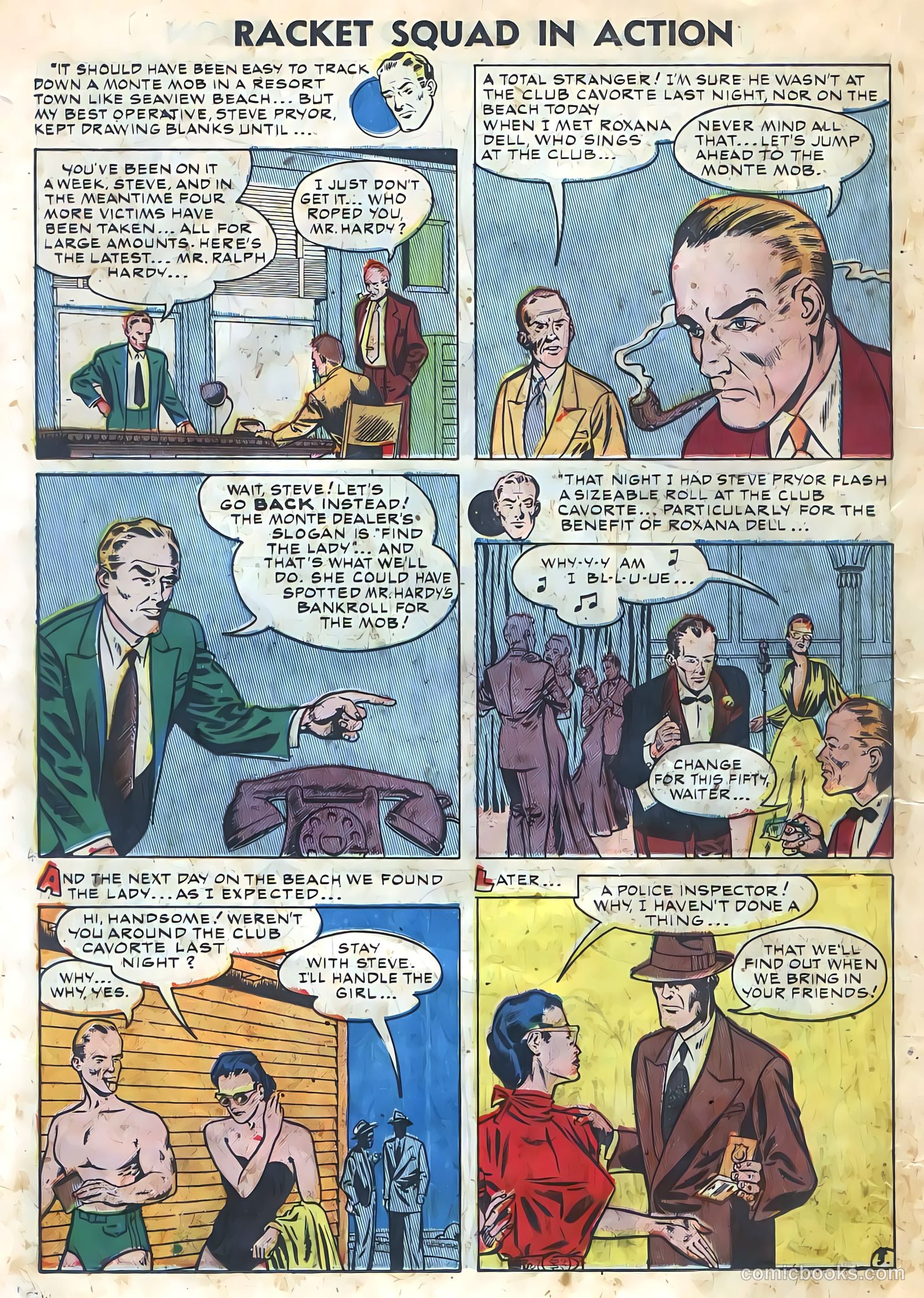 Racket Squad in Action #3 (1952) — page 18 of 36