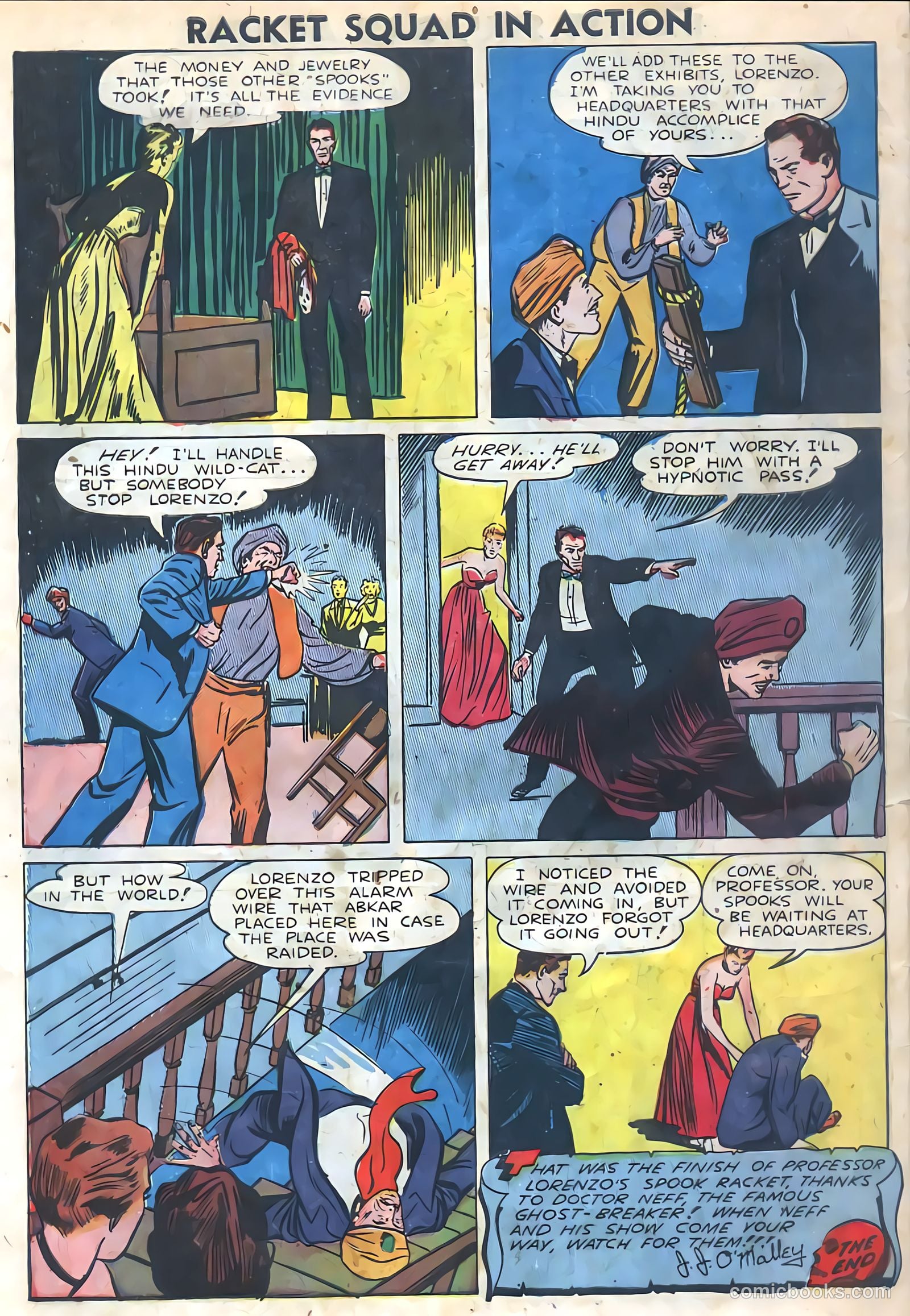 Racket Squad in Action #3 (1952) — page 34 of 36