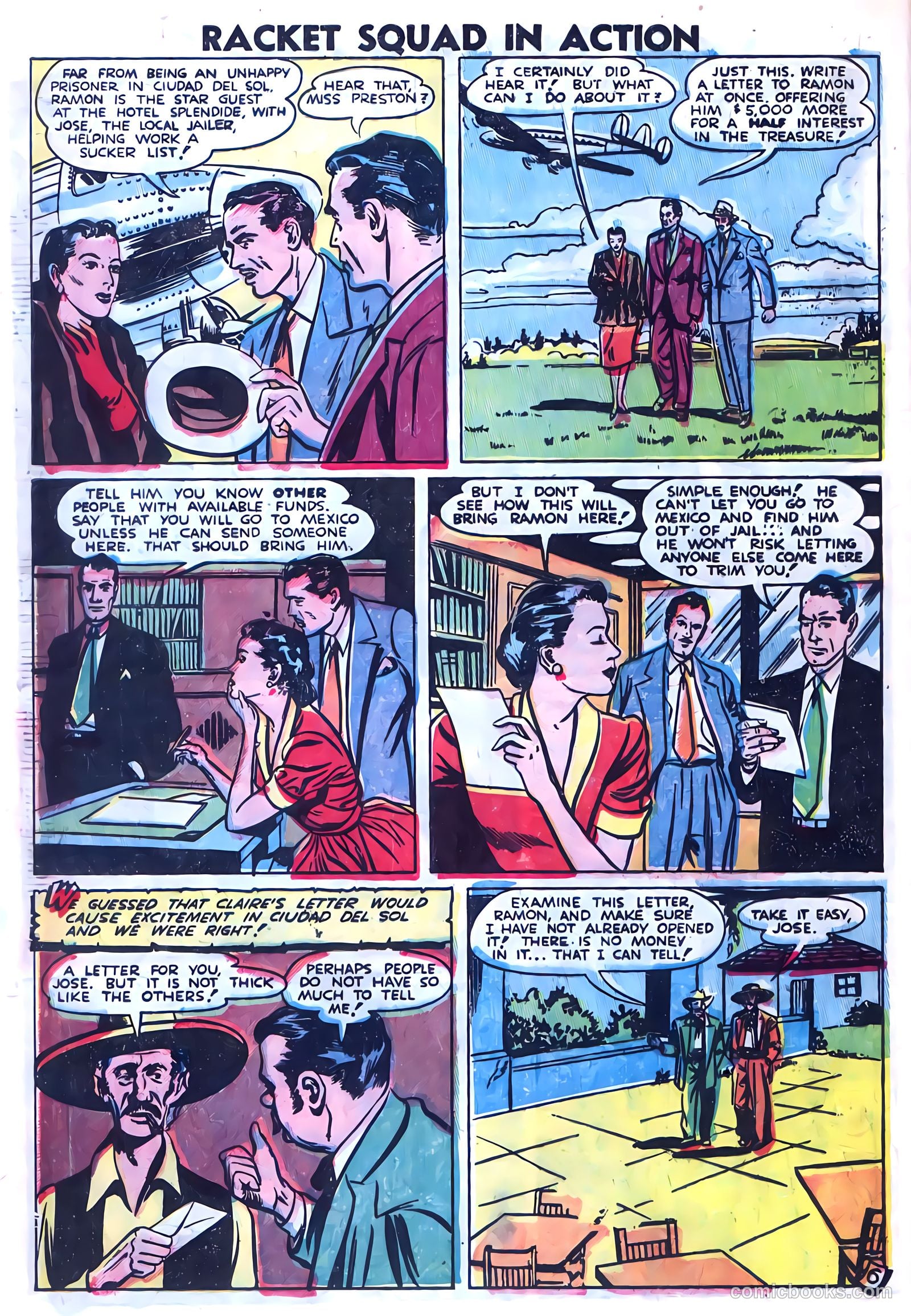Racket Squad in Action #4 (1952) — page 8 of 36