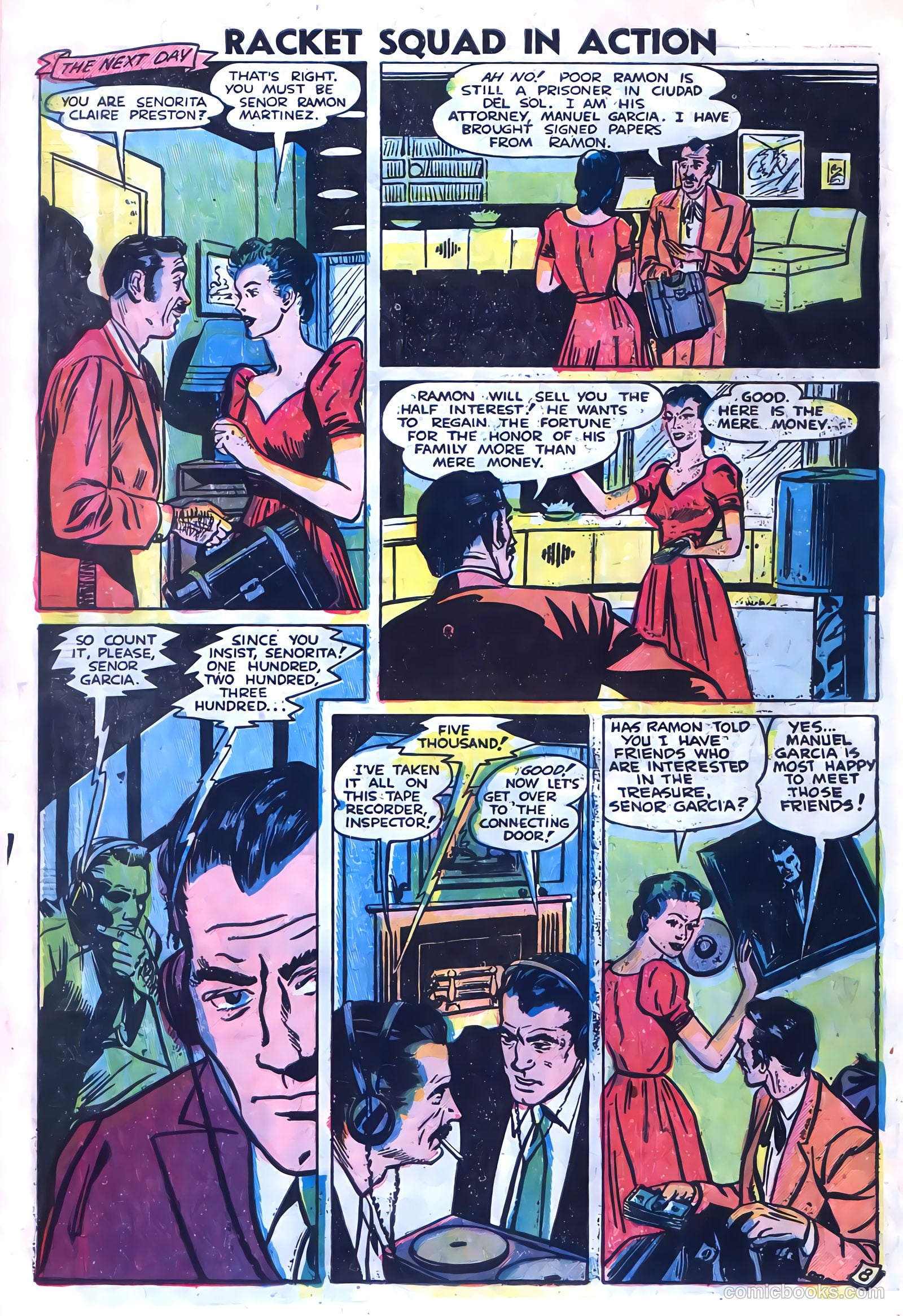 Racket Squad in Action #4 (1952) — page 10 of 36