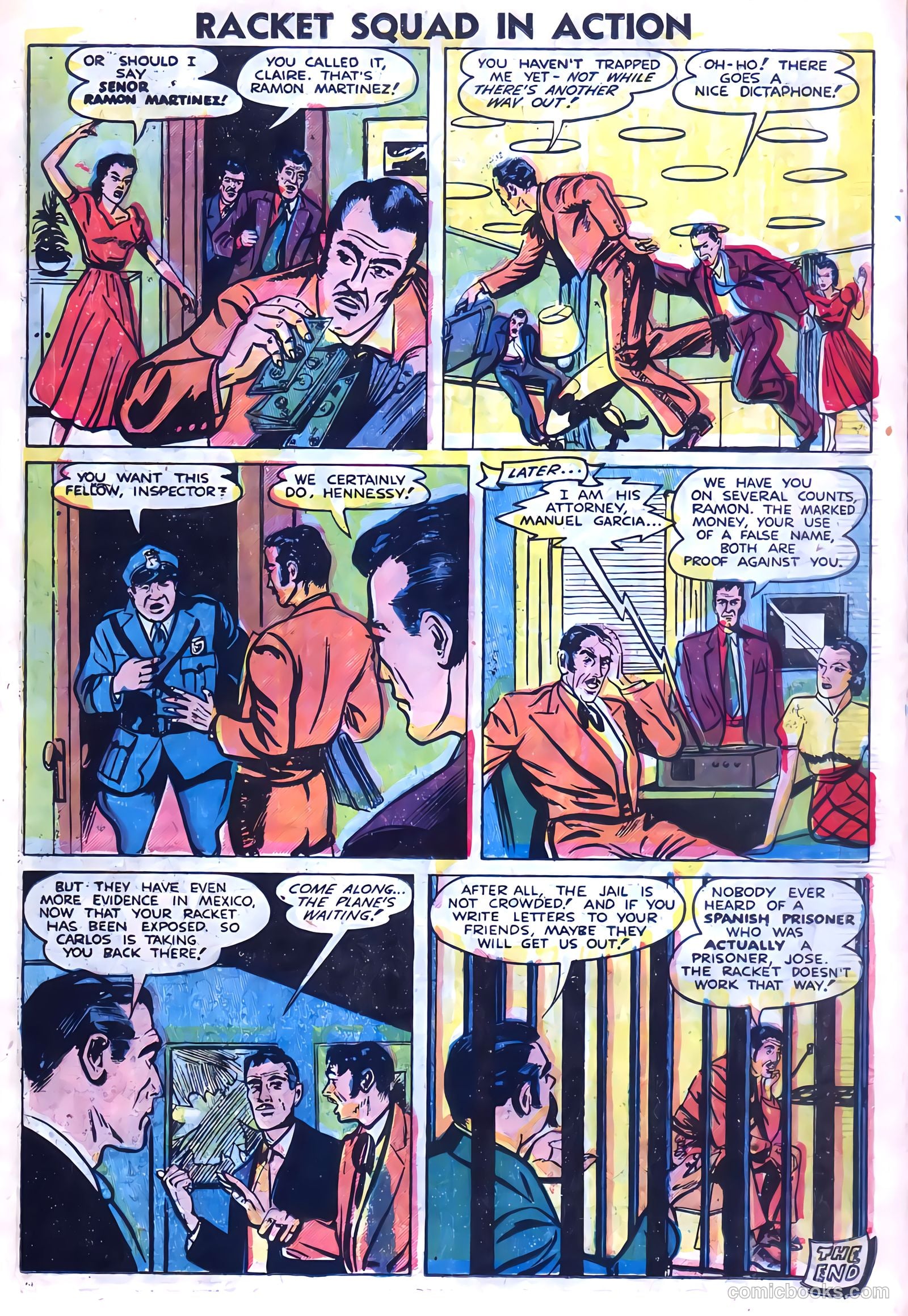 Racket Squad in Action #4 (1952) — page 11 of 36