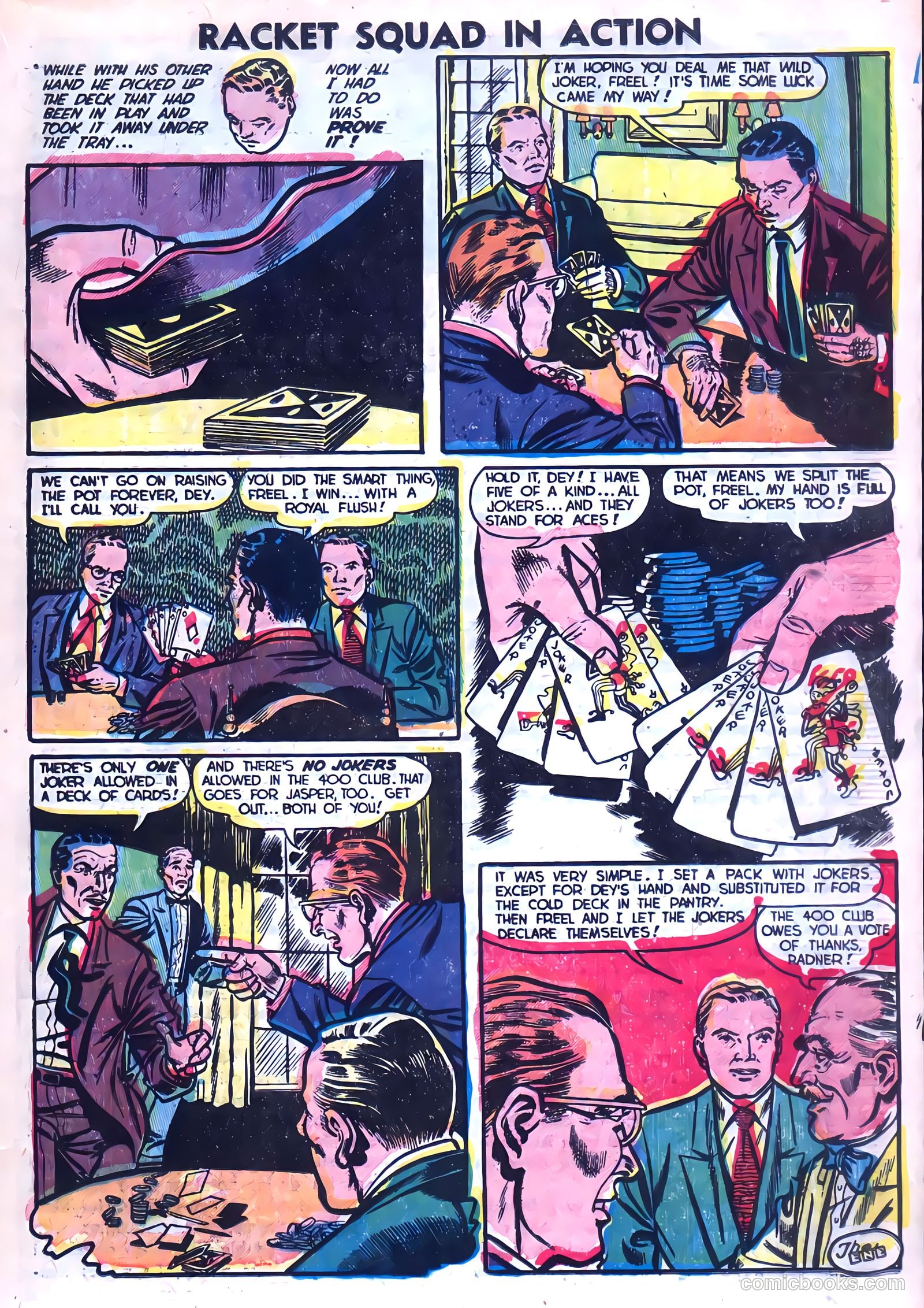 Racket Squad in Action #4 (1952) — page 15 of 36