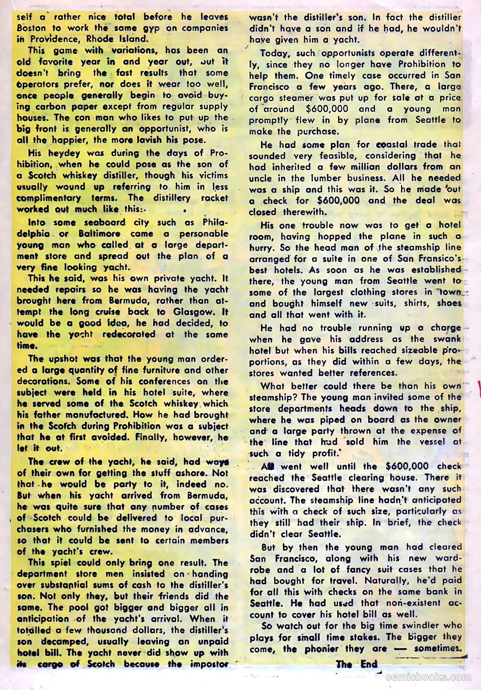 Racket Squad in Action #4 (1952) — page 17 of 36