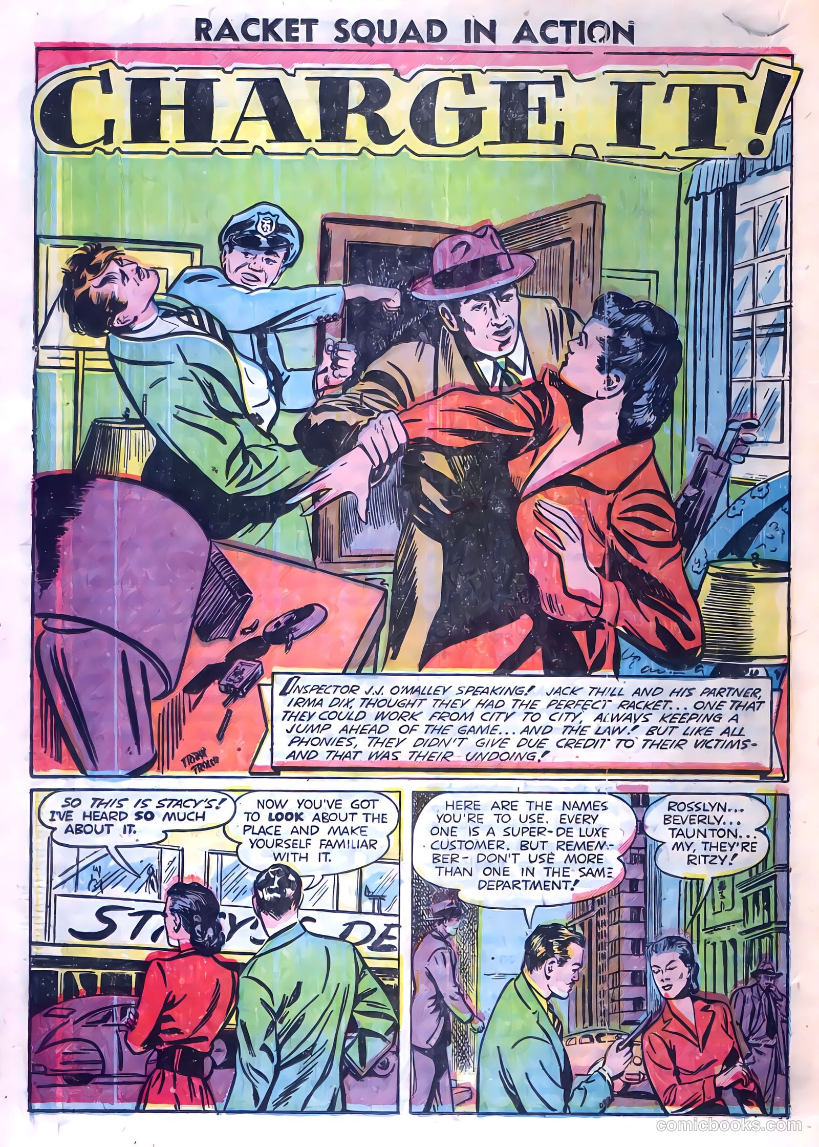 Racket Squad in Action #4 (1952) — page 18 of 36