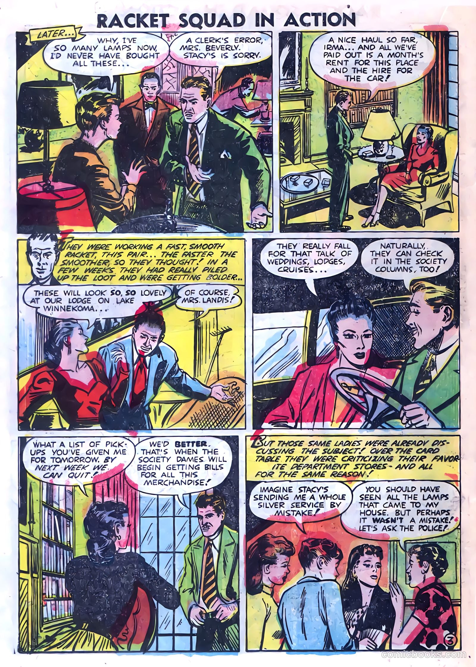 Racket Squad in Action #4 (1952) — page 20 of 36