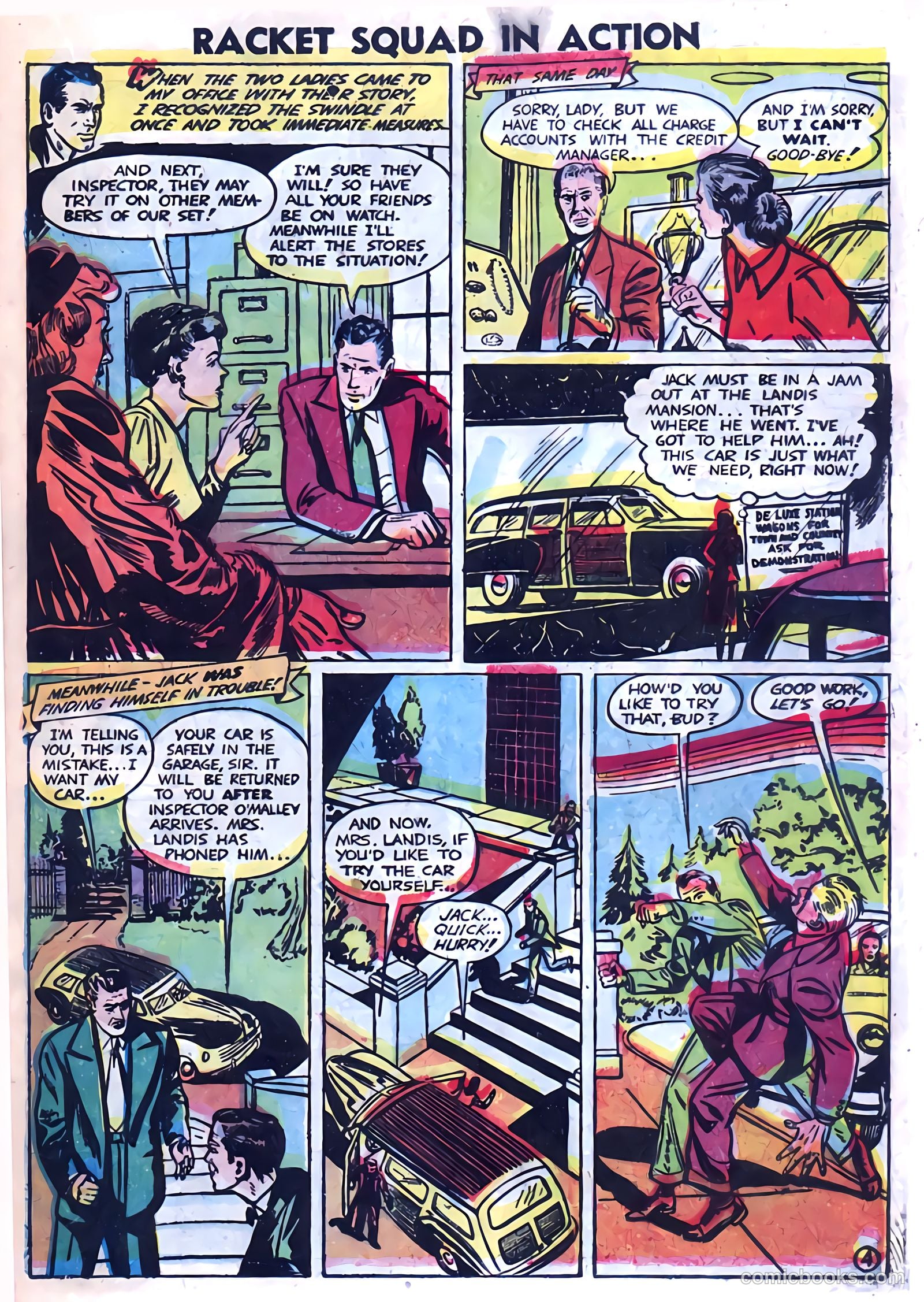 Racket Squad in Action #4 (1952) — page 21 of 36