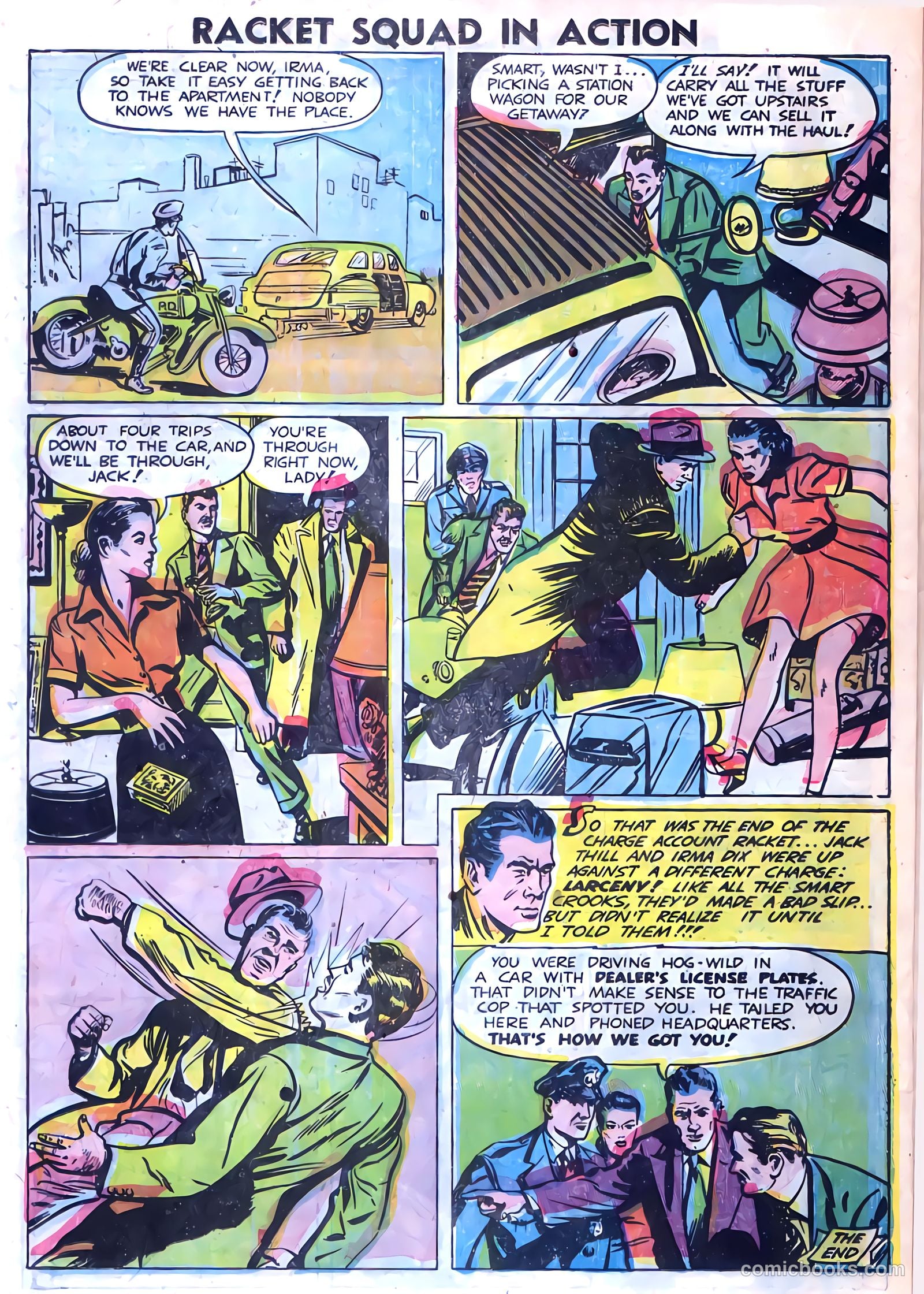 Racket Squad in Action #4 (1952) — page 22 of 36