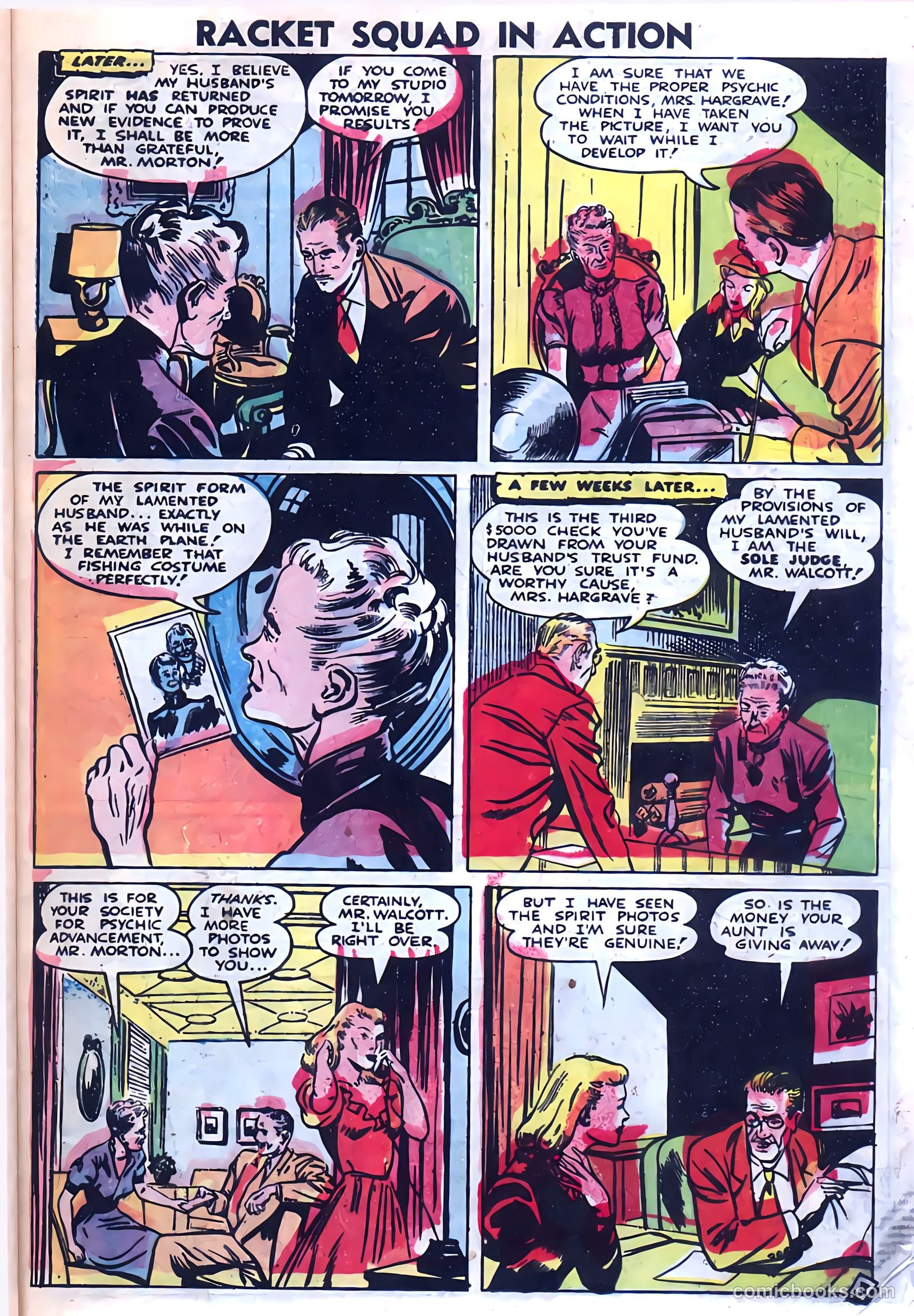 Racket Squad in Action #4 (1952) — page 25 of 36