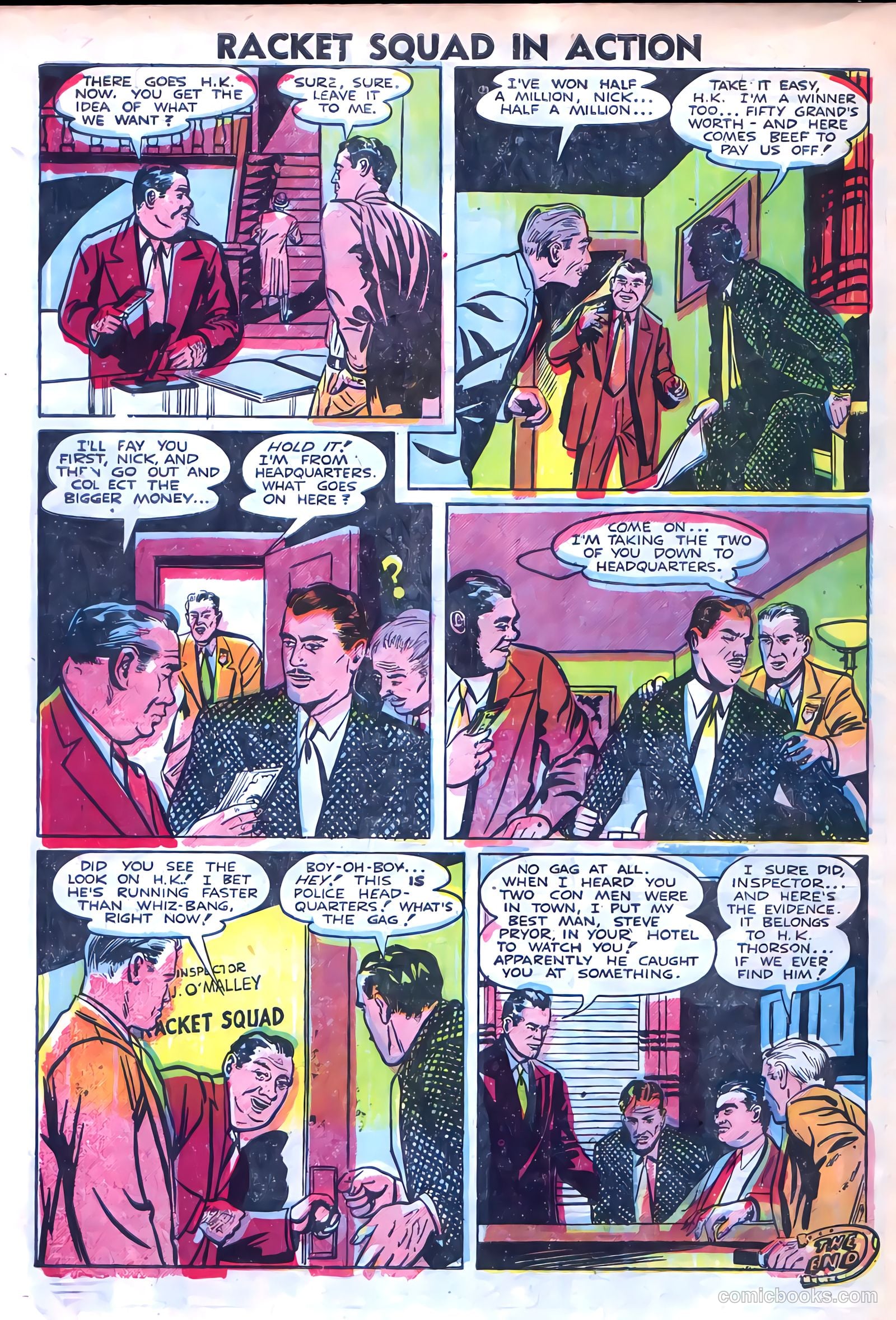 Racket Squad in Action #4 (1952) — page 34 of 36