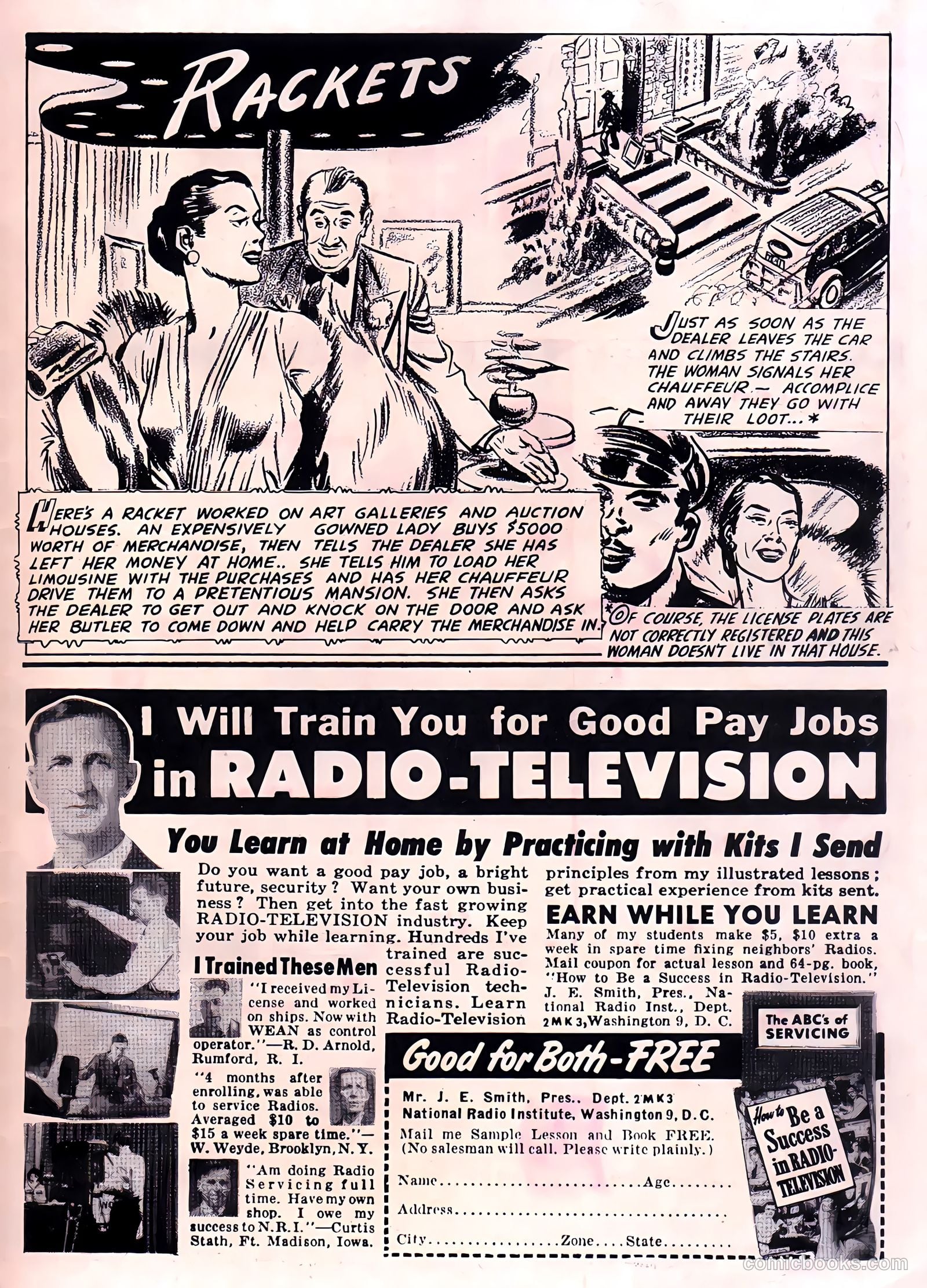 Racket Squad in Action #4 (1952) — page 35 of 36