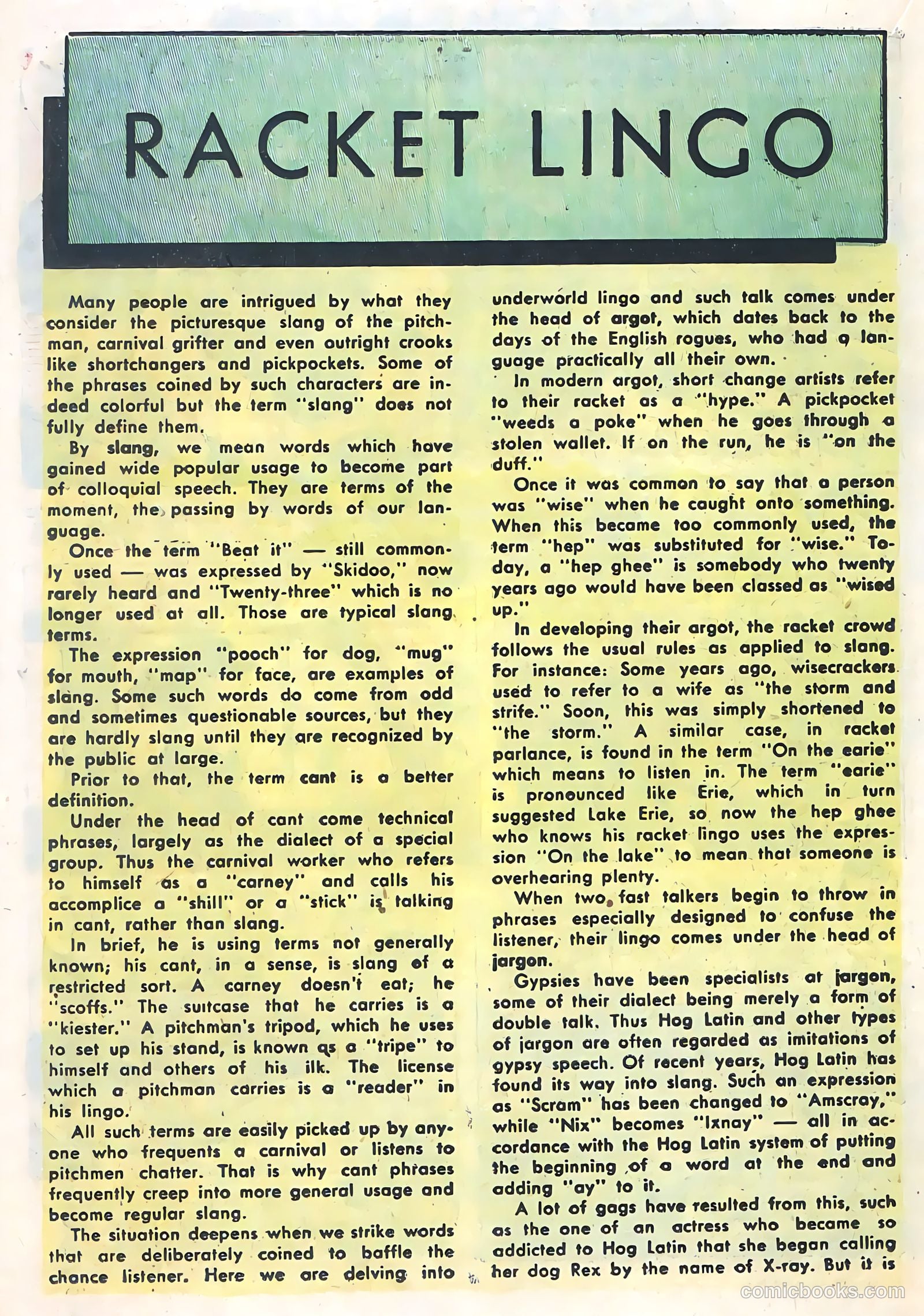 Racket Squad in Action #5 (1953) — page 14 of 36