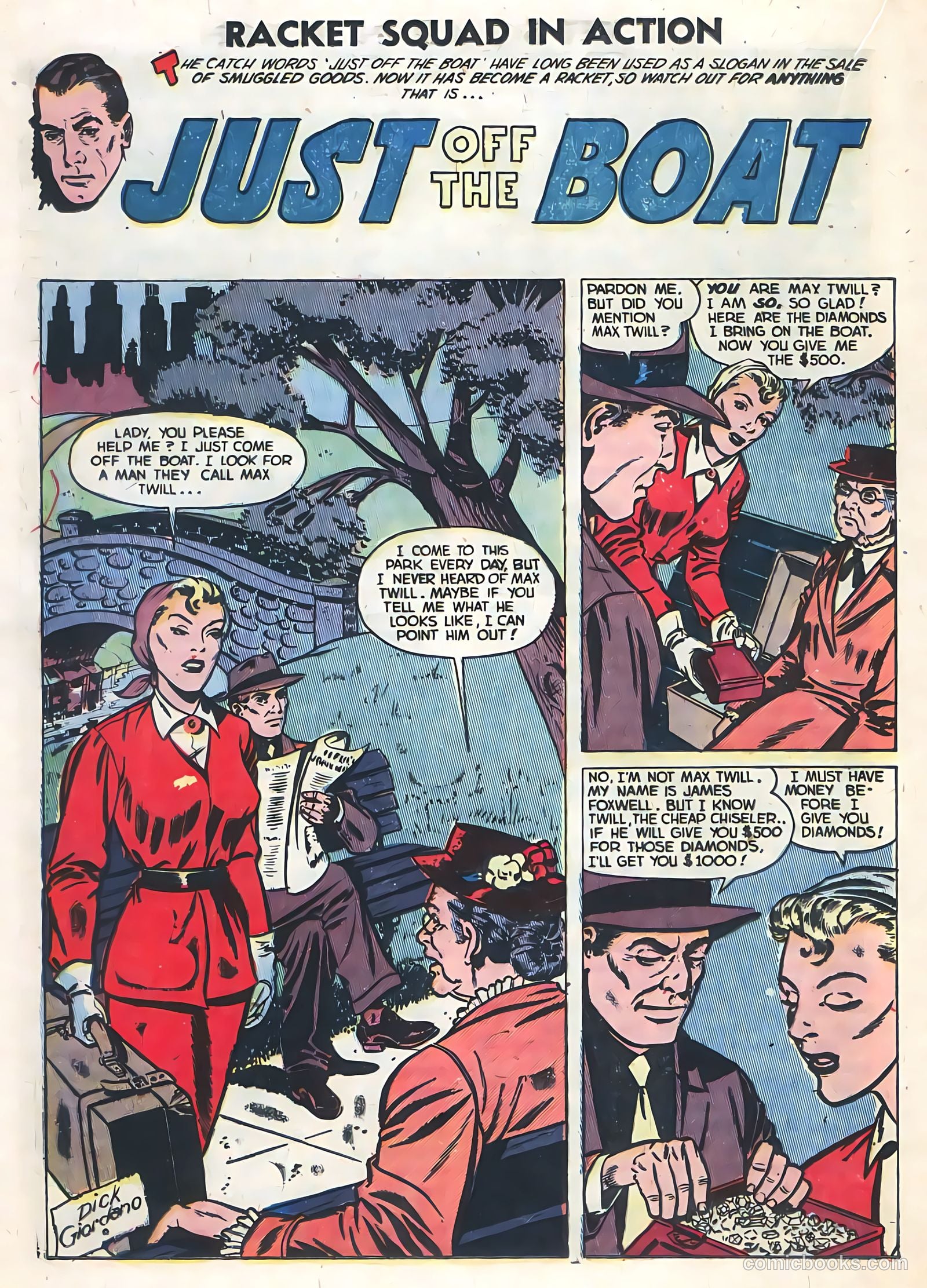 Racket Squad in Action #5 (1953) — page 16 of 36