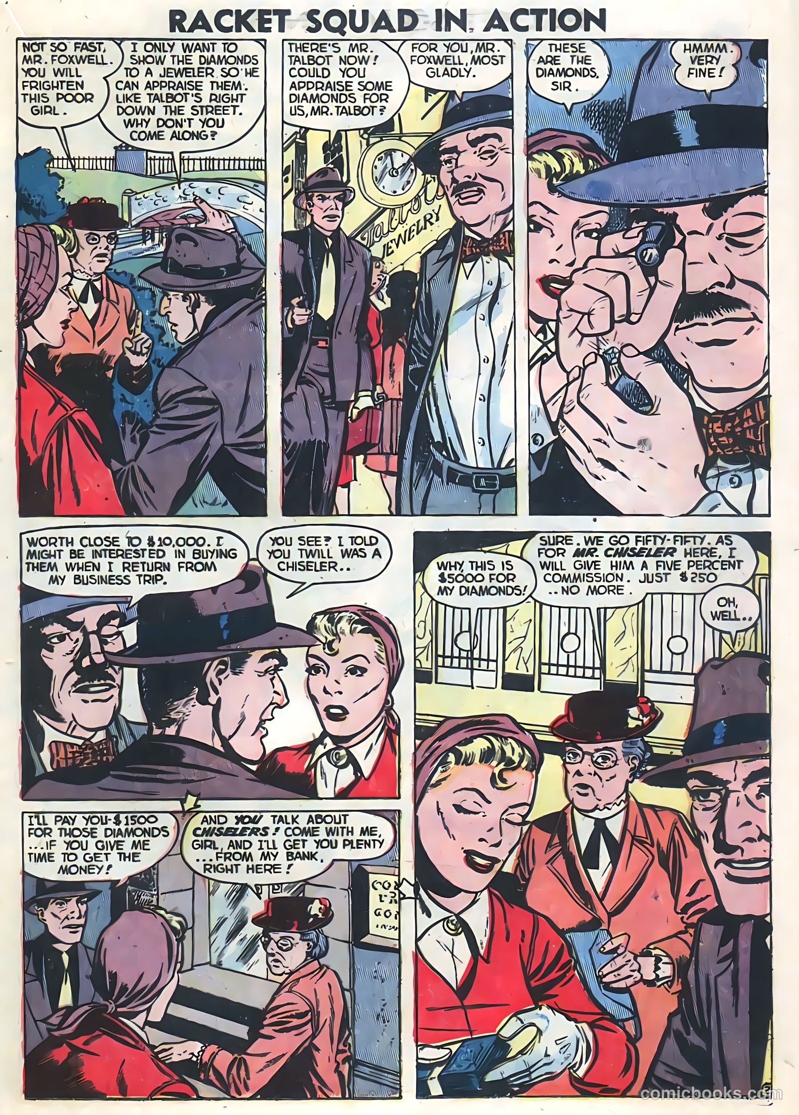 Racket Squad in Action #5 (1953) — page 17 of 36