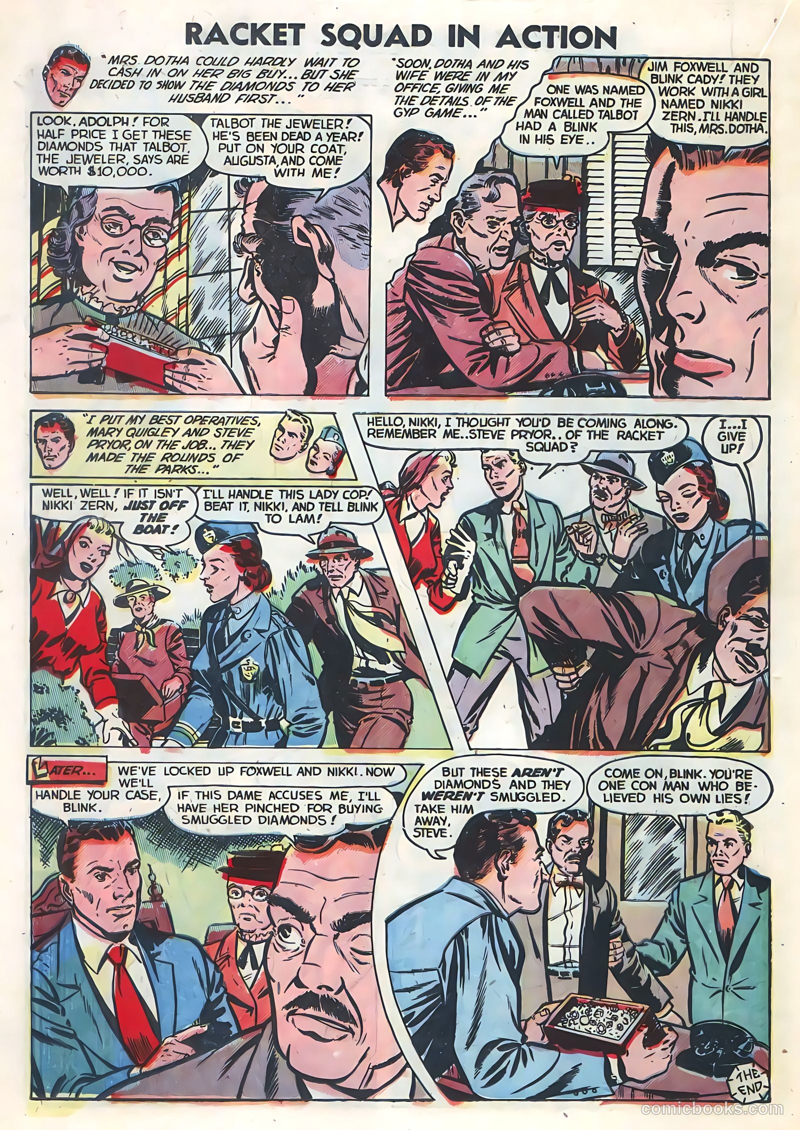 Racket Squad in Action #5 (1953) — page 18 of 36