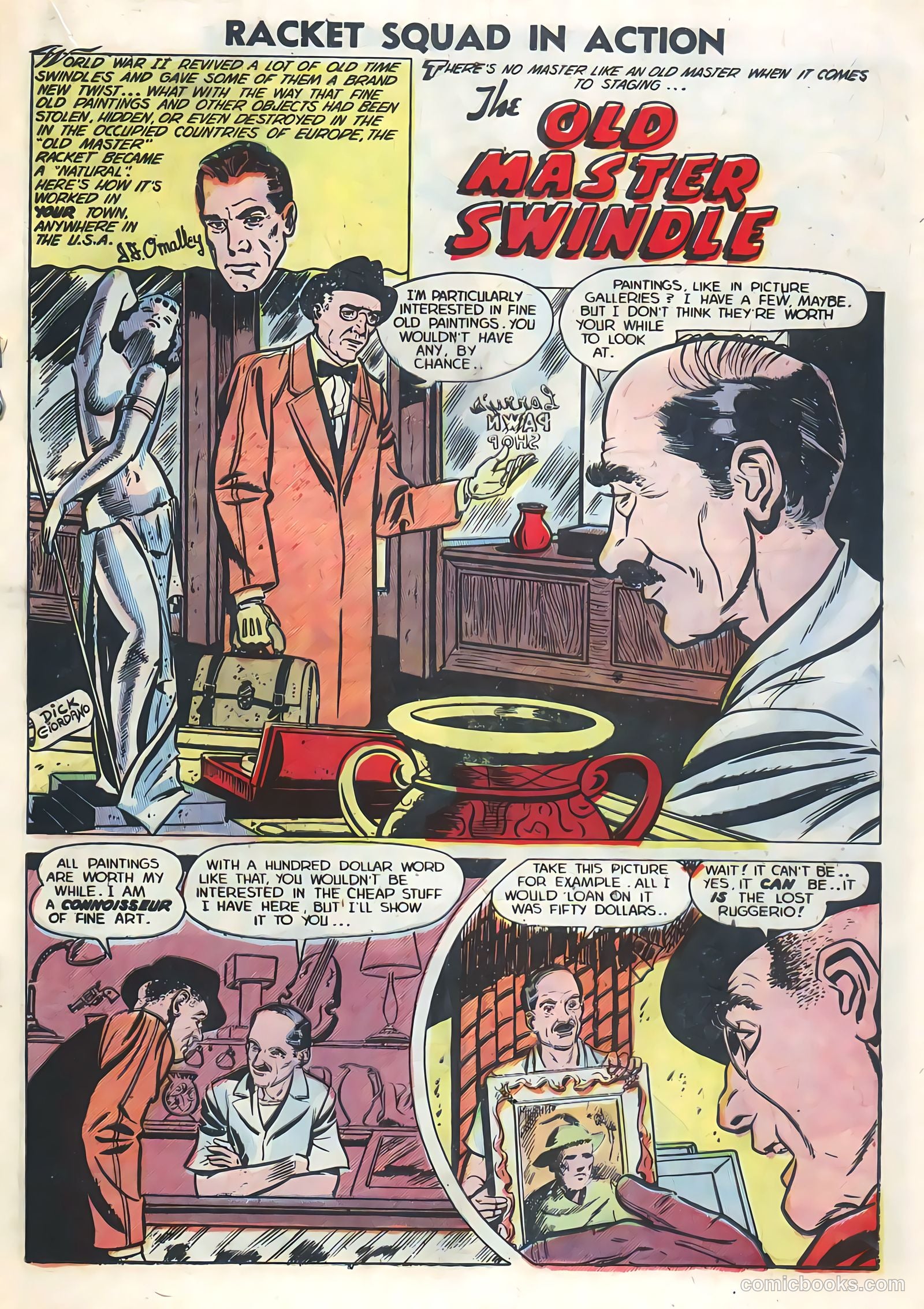Racket Squad in Action #5 (1953) — page 19 of 36