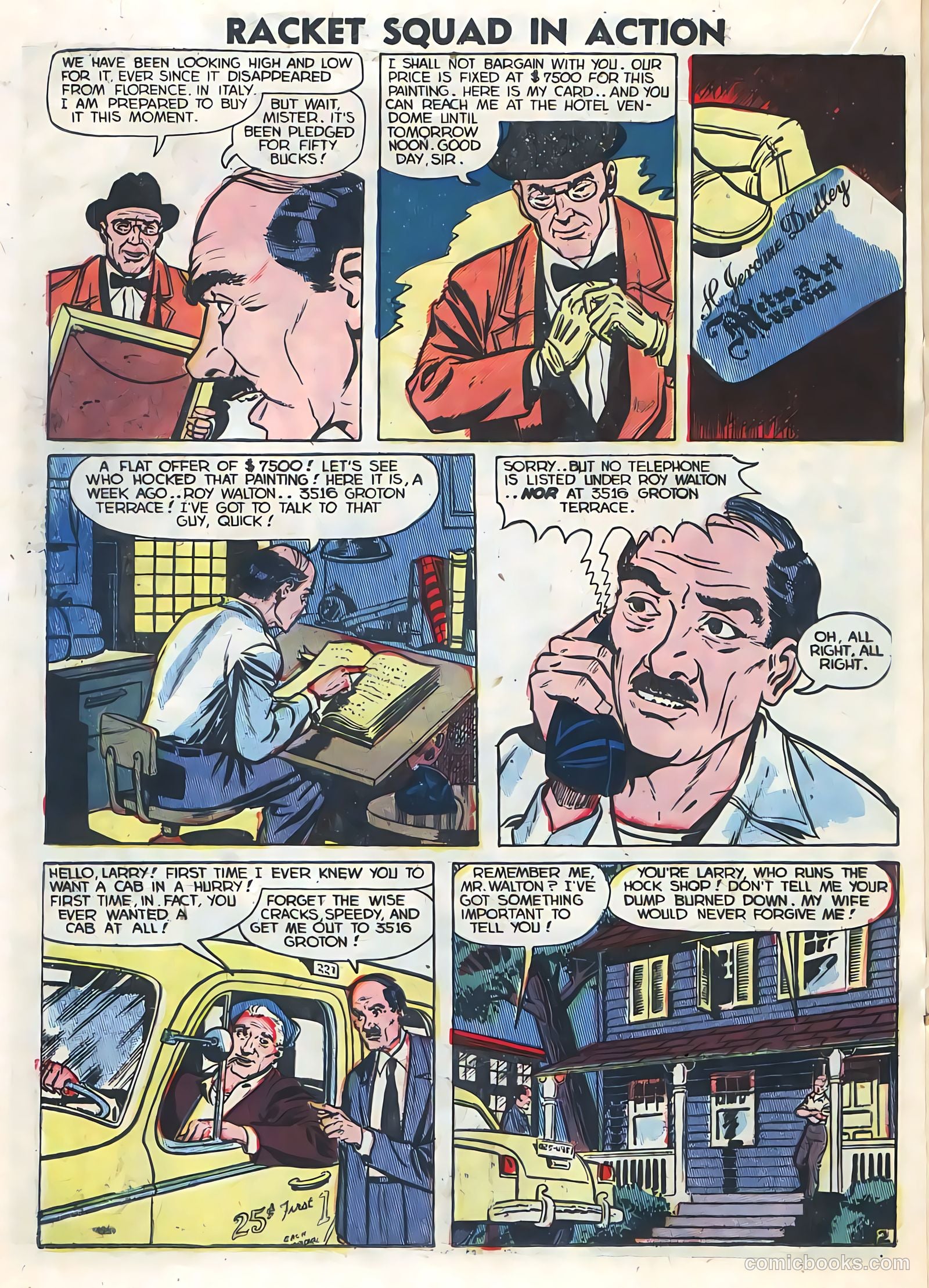 Racket Squad in Action #5 (1953) — page 20 of 36