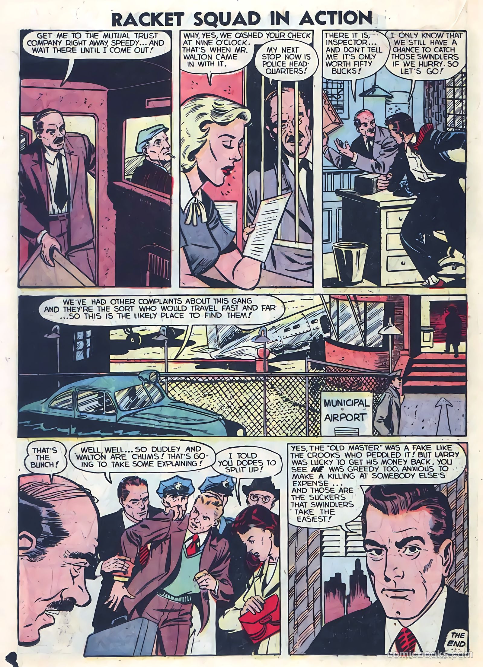 Racket Squad in Action #5 (1953) — page 22 of 36