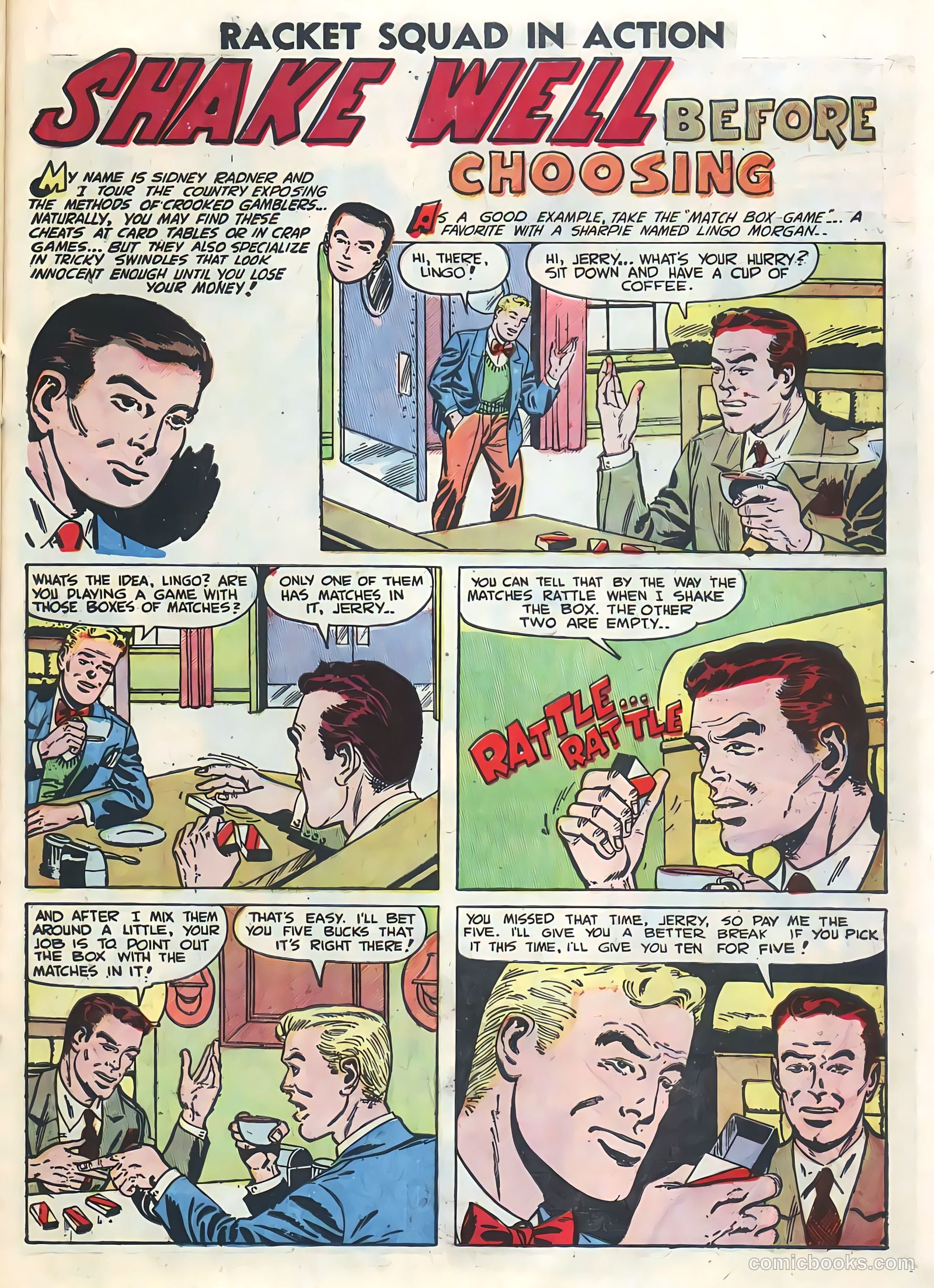 Racket Squad in Action #5 (1953) — page 23 of 36
