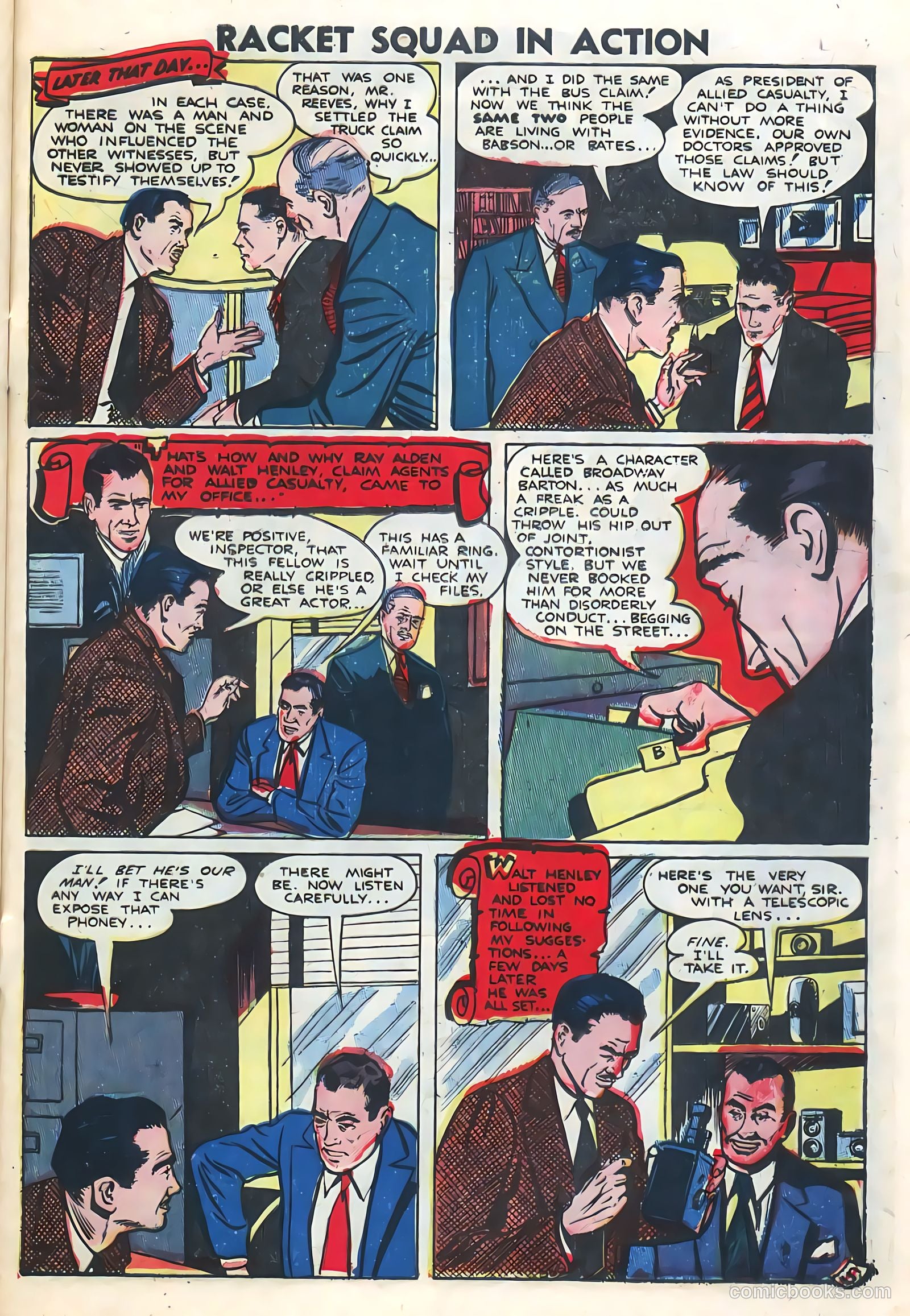 Racket Squad in Action #5 (1953) — page 29 of 36