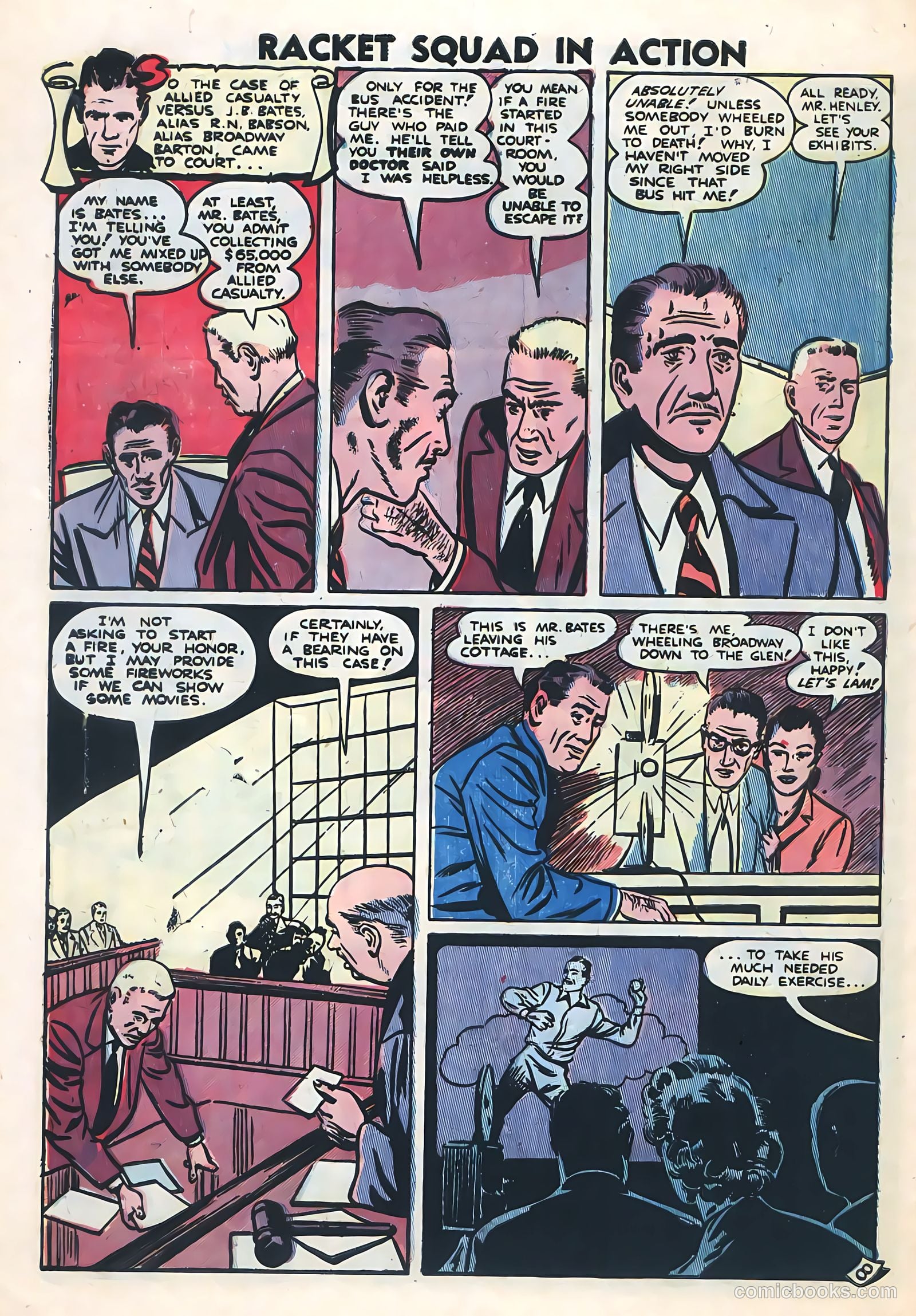 Racket Squad in Action #5 (1953) — page 32 of 36