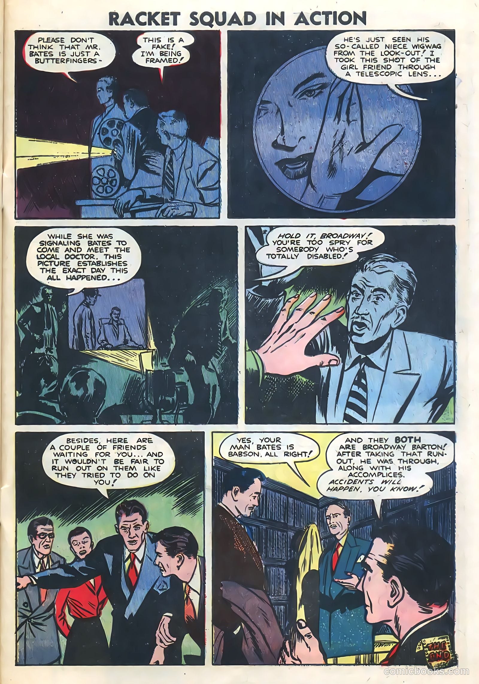 Racket Squad in Action #5 (1953) — page 33 of 36