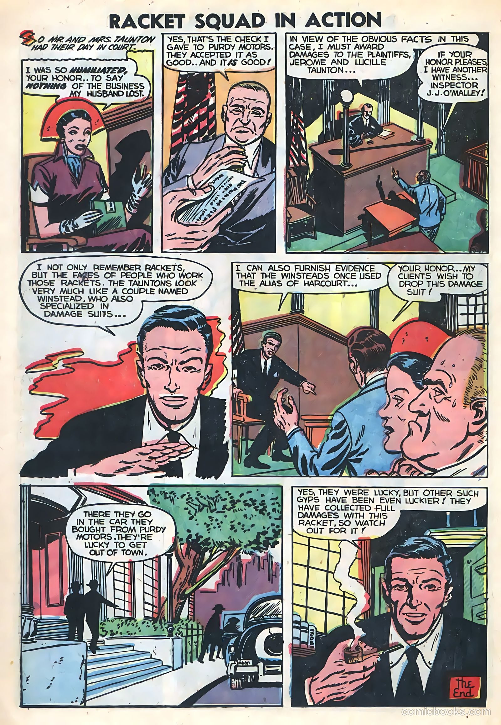 Racket Squad in Action #6 (1953) — page 16 of 35