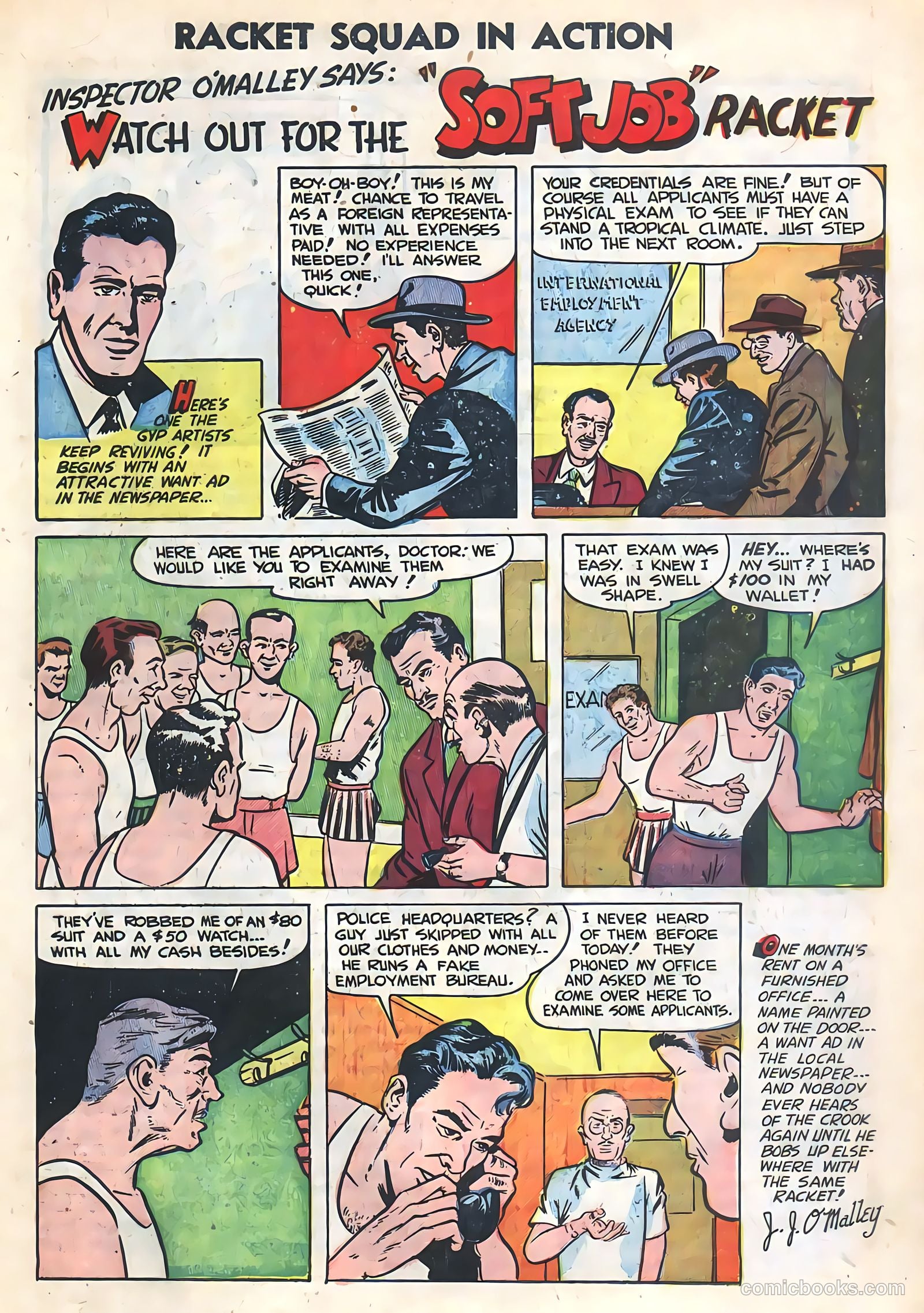 Racket Squad in Action #6 (1953) — page 19 of 35
