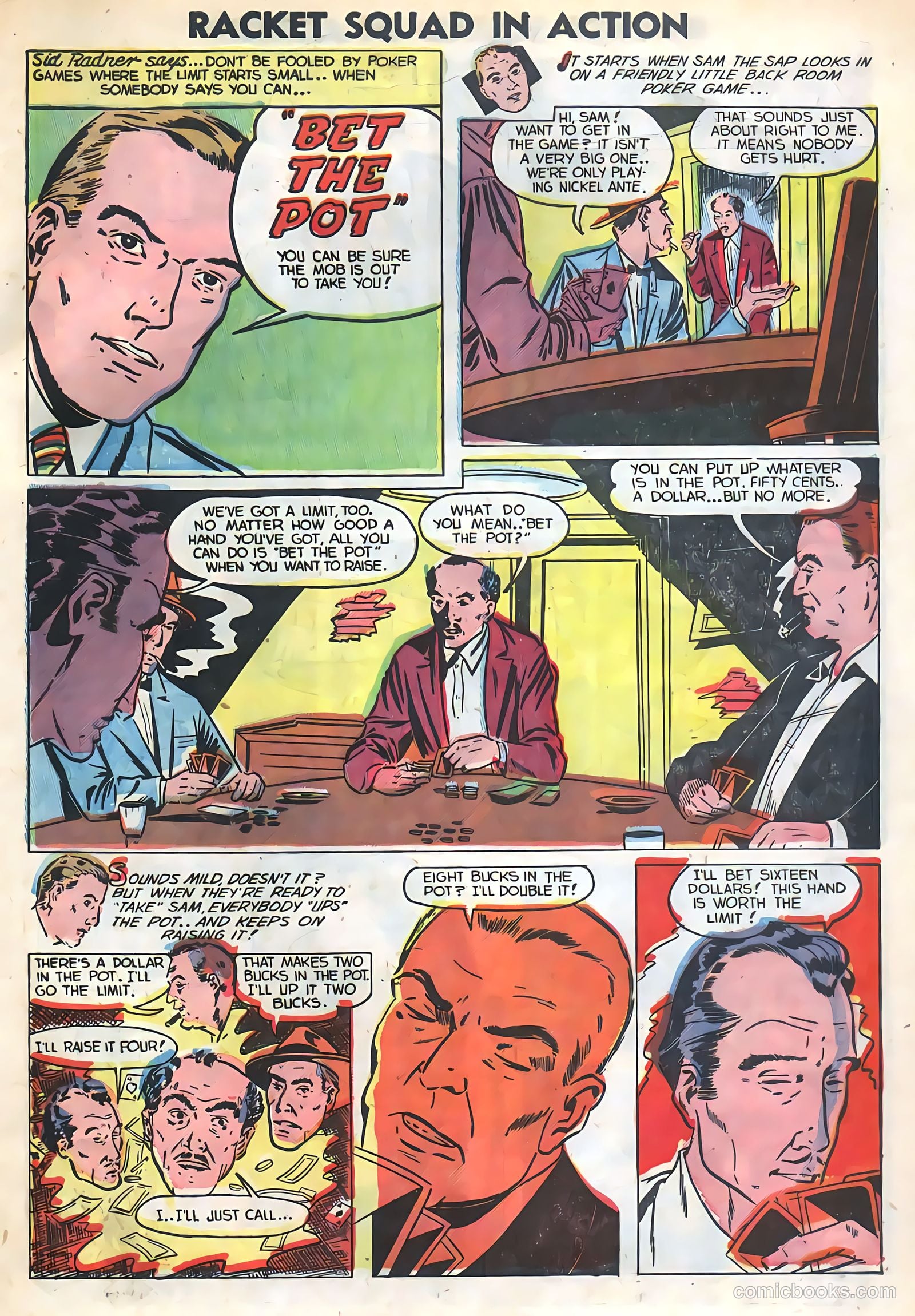 Racket Squad in Action #6 (1953) — page 33 of 35