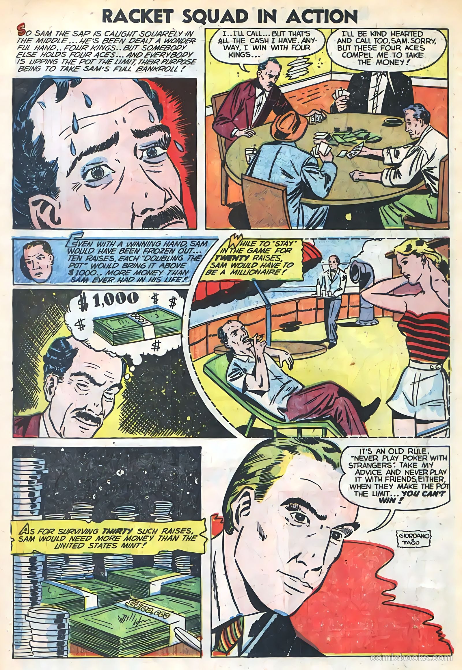 Racket Squad in Action #6 (1953) — page 34 of 35