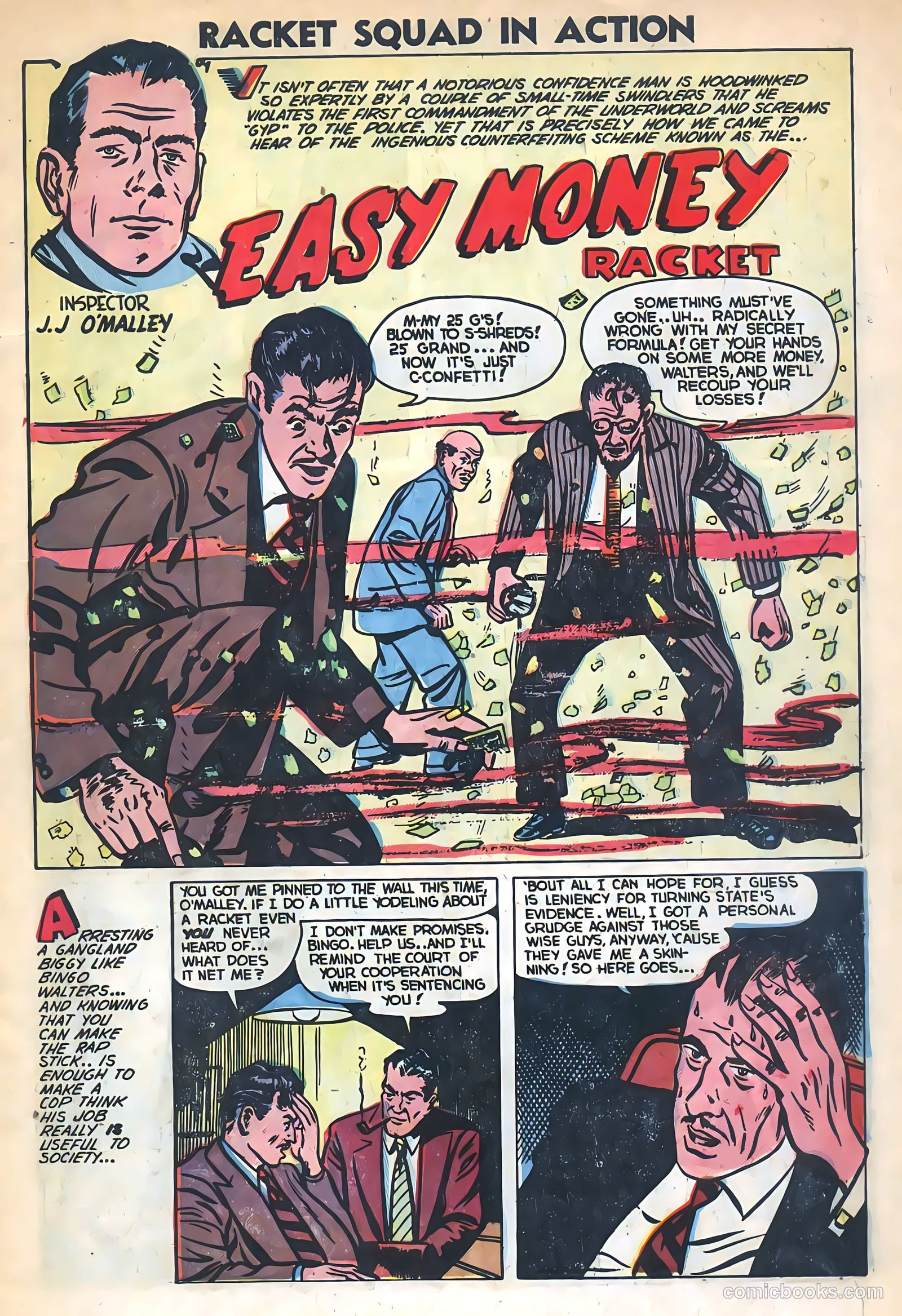 Racket Squad in Action #7 (1953) — page 3 of 36