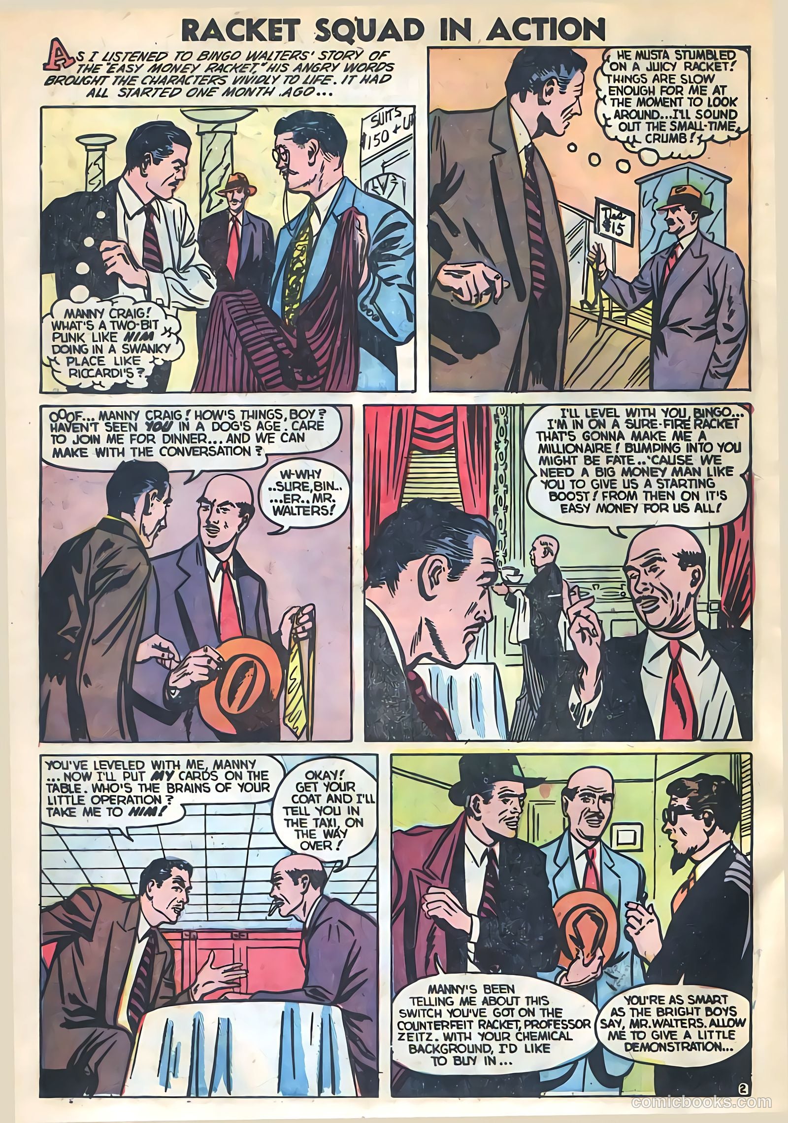 Racket Squad in Action #7 (1953) — page 4 of 36