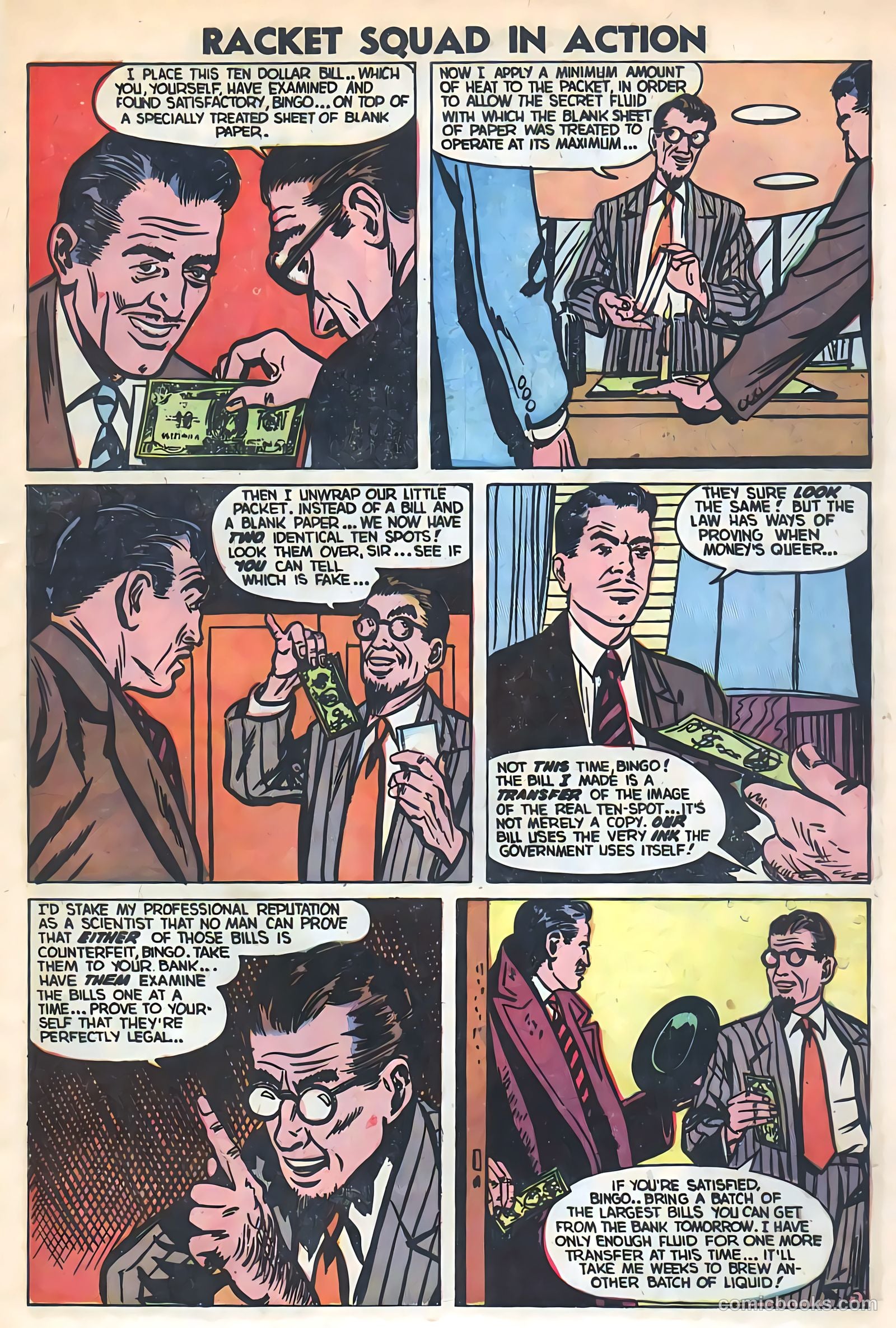 Racket Squad in Action #7 (1953) — page 5 of 36