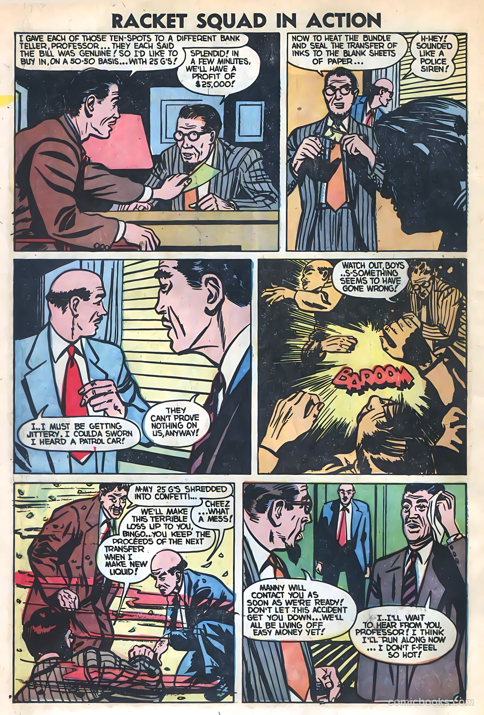 Racket Squad in Action #7 (1953) — page 6 of 36