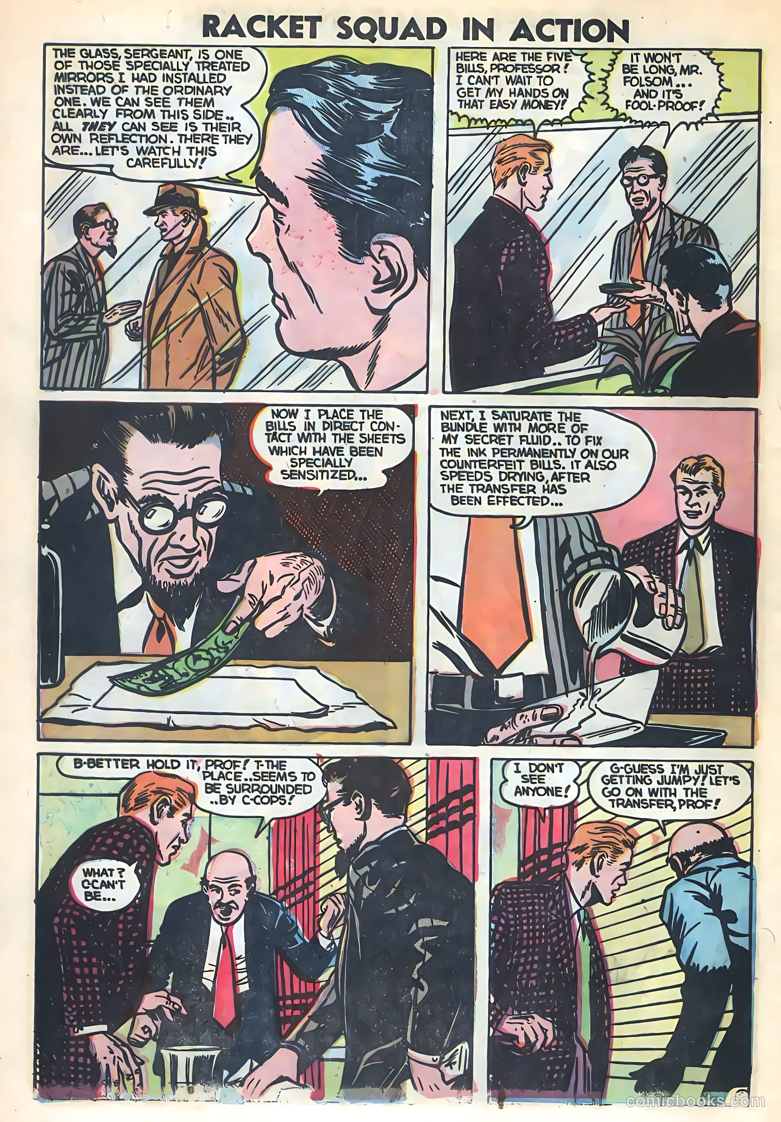 Racket Squad in Action #7 (1953) — page 8 of 36